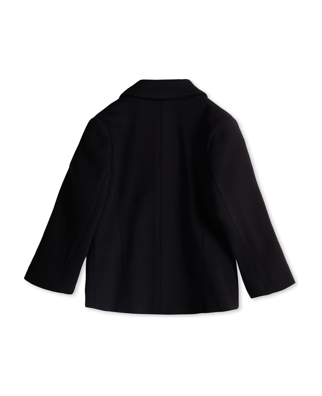 Balmain Black Jacket For Baby Boy With Labyrinth - Black