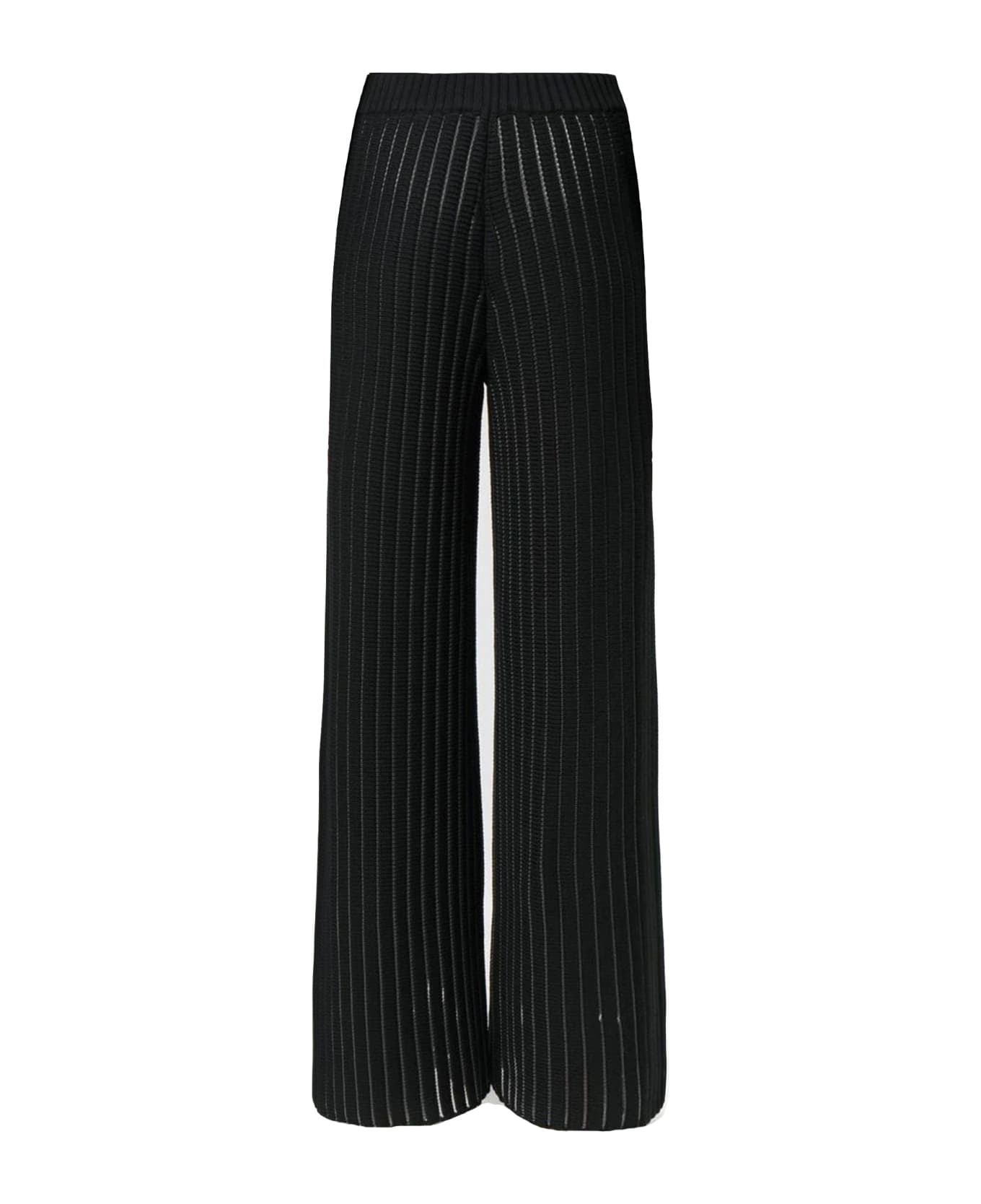 Fabiana Filippi Black Cotton Blend Trousers Jean - Nero