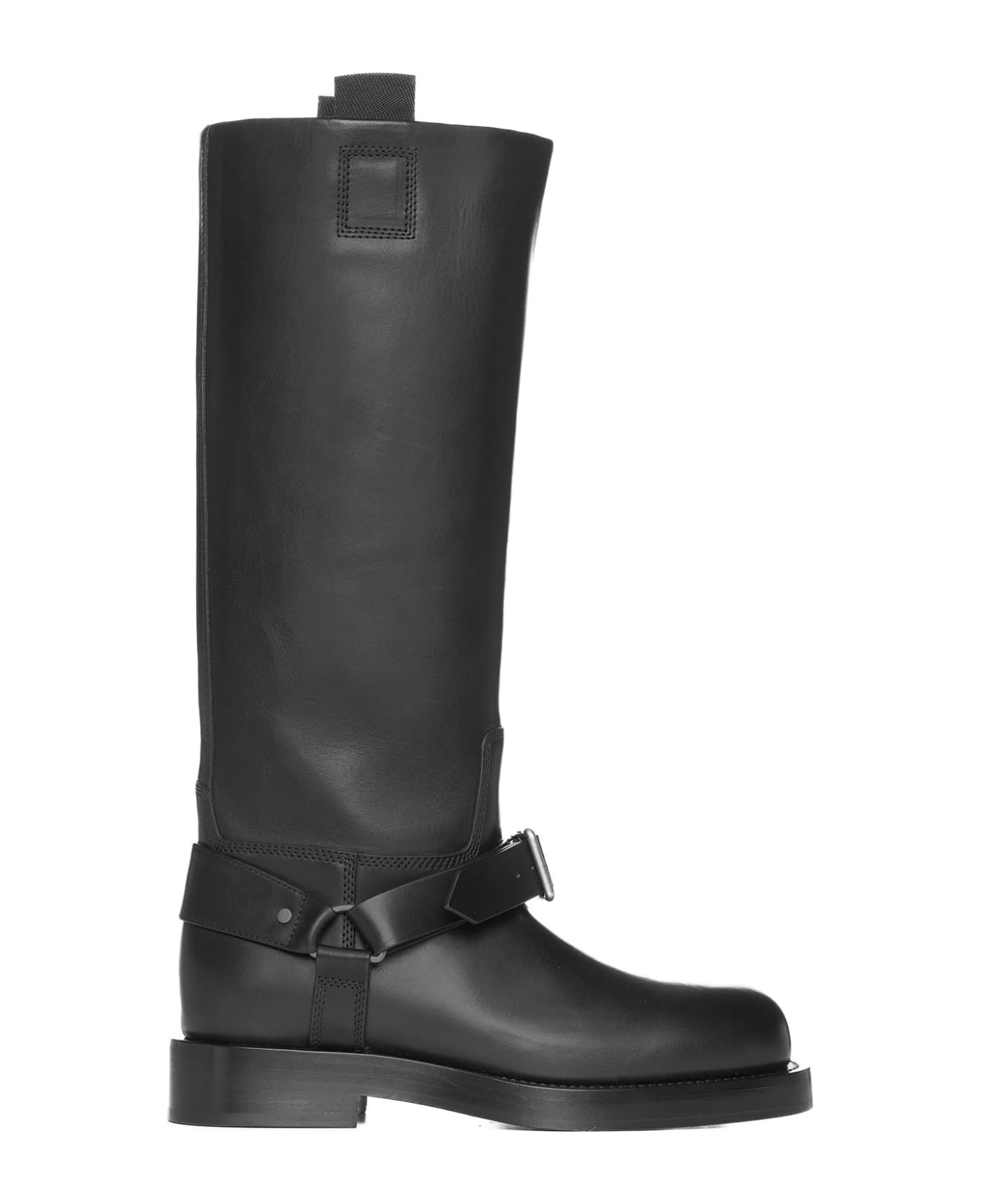 Burberry Saddle High Boots - Black ブーツ