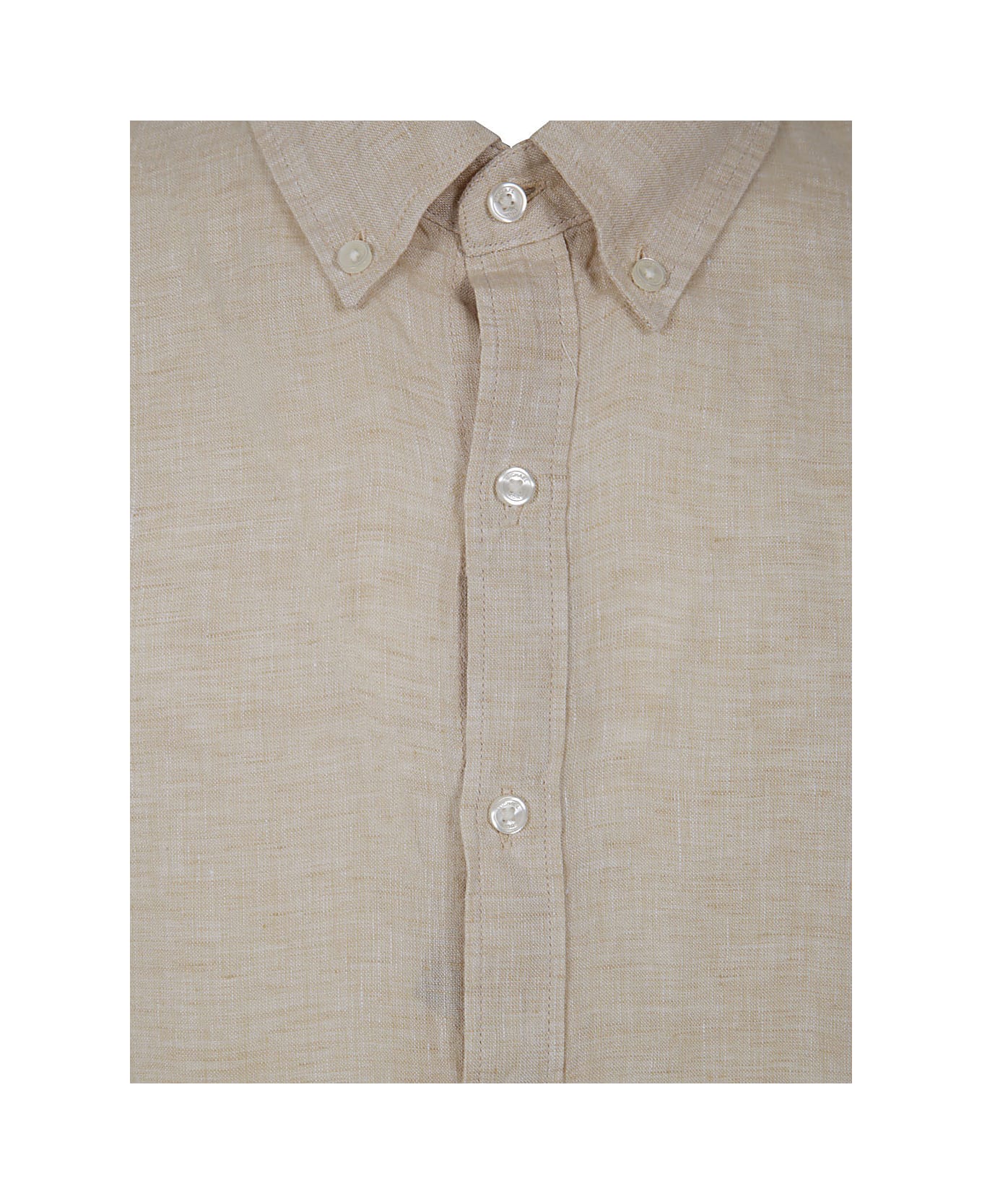 Michael Kors Ls Linen T-shirt - Khaki シャツ