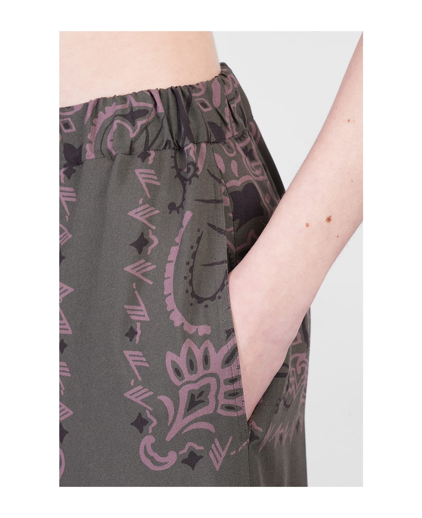 The Attico Pants In Green Viscose - green