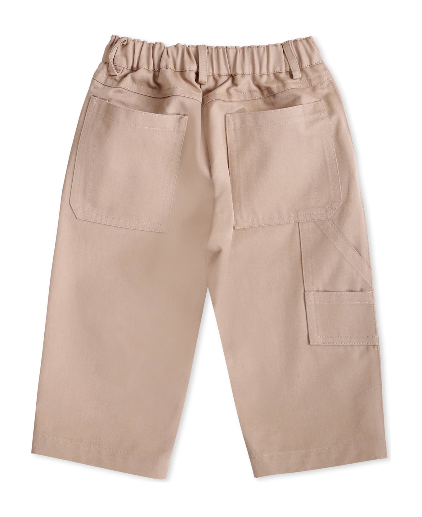 Versace Beige Cargo Pants For Baby Boy - Beige