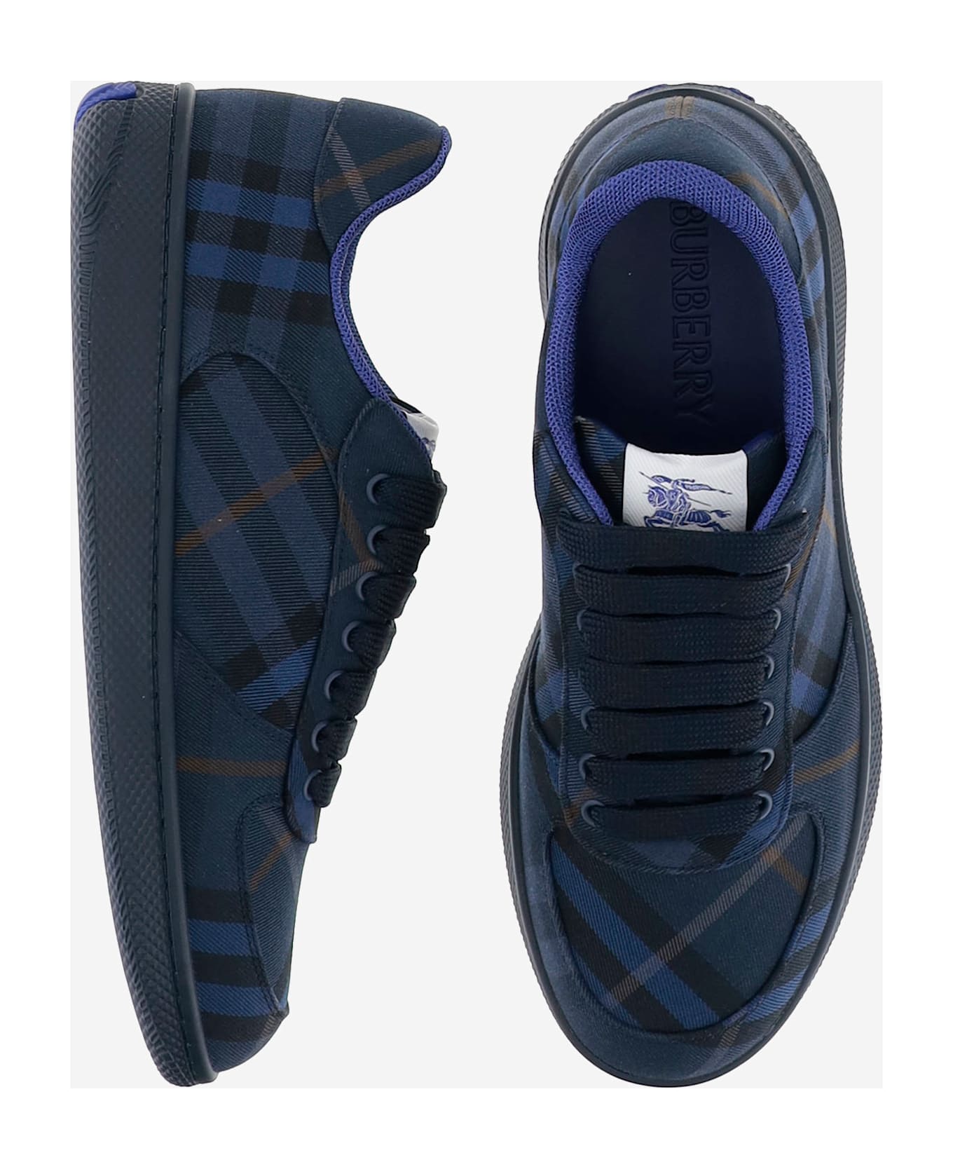 Burberry Terrace Check Sneakers - Red