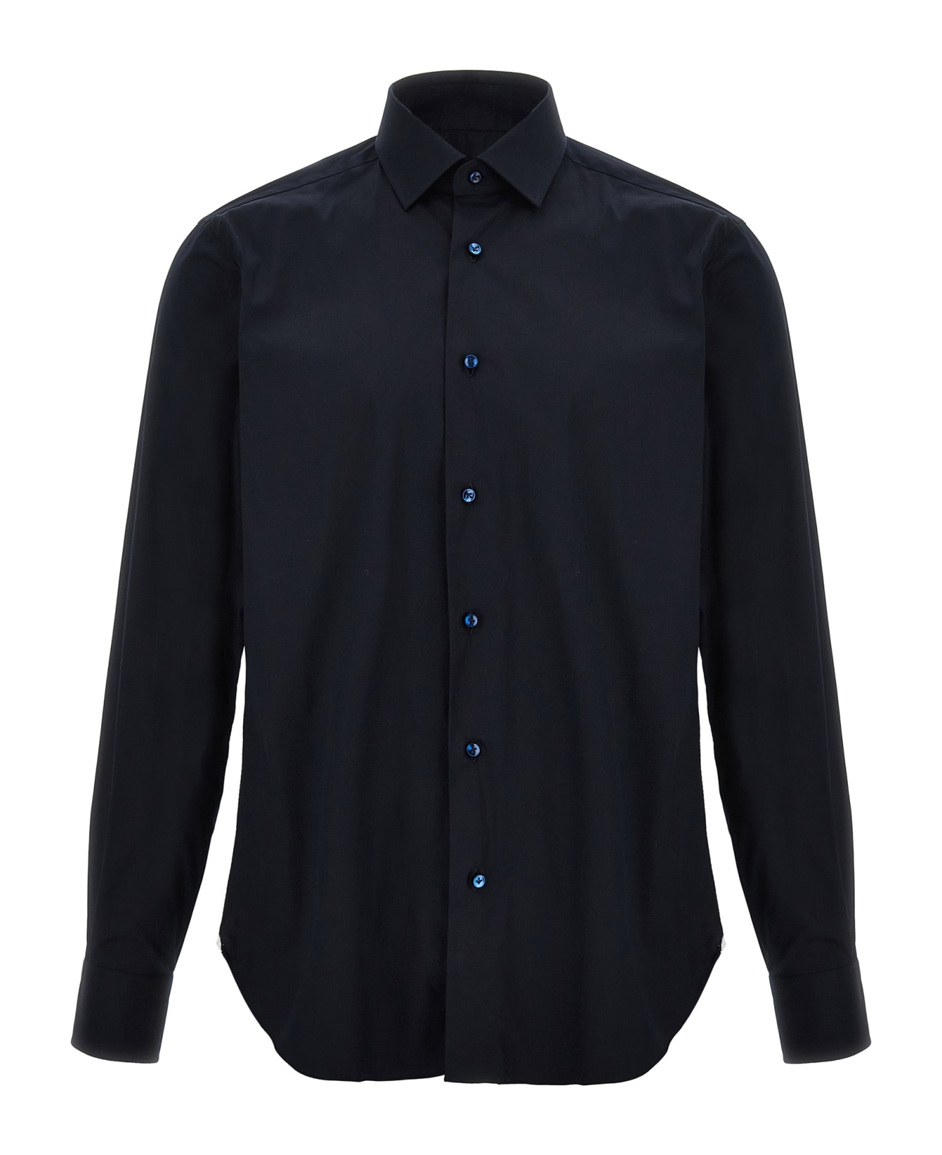 Barba Napoli Poplin Shirt - Blue
