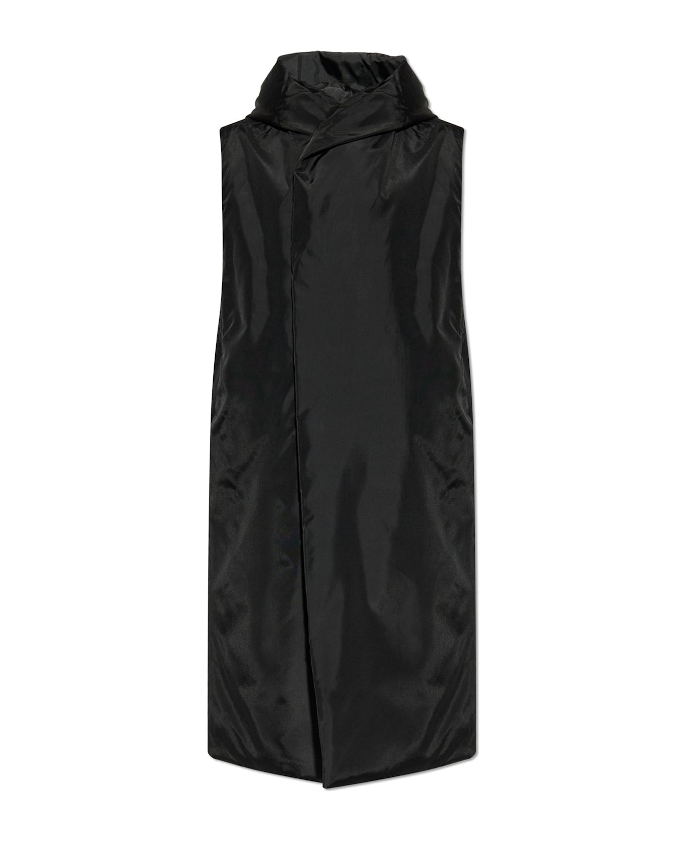 DRKSHDW Rick Owens Drkshdw Long Hooded Vest - BLACK