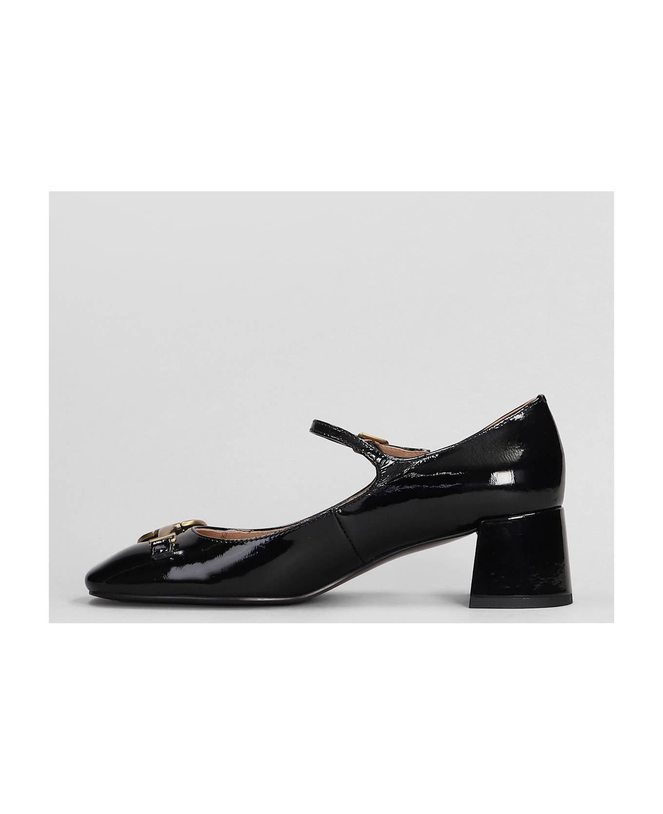 Bibi Lou Noa Pump 50 Pumps In Black Patent Leather - black