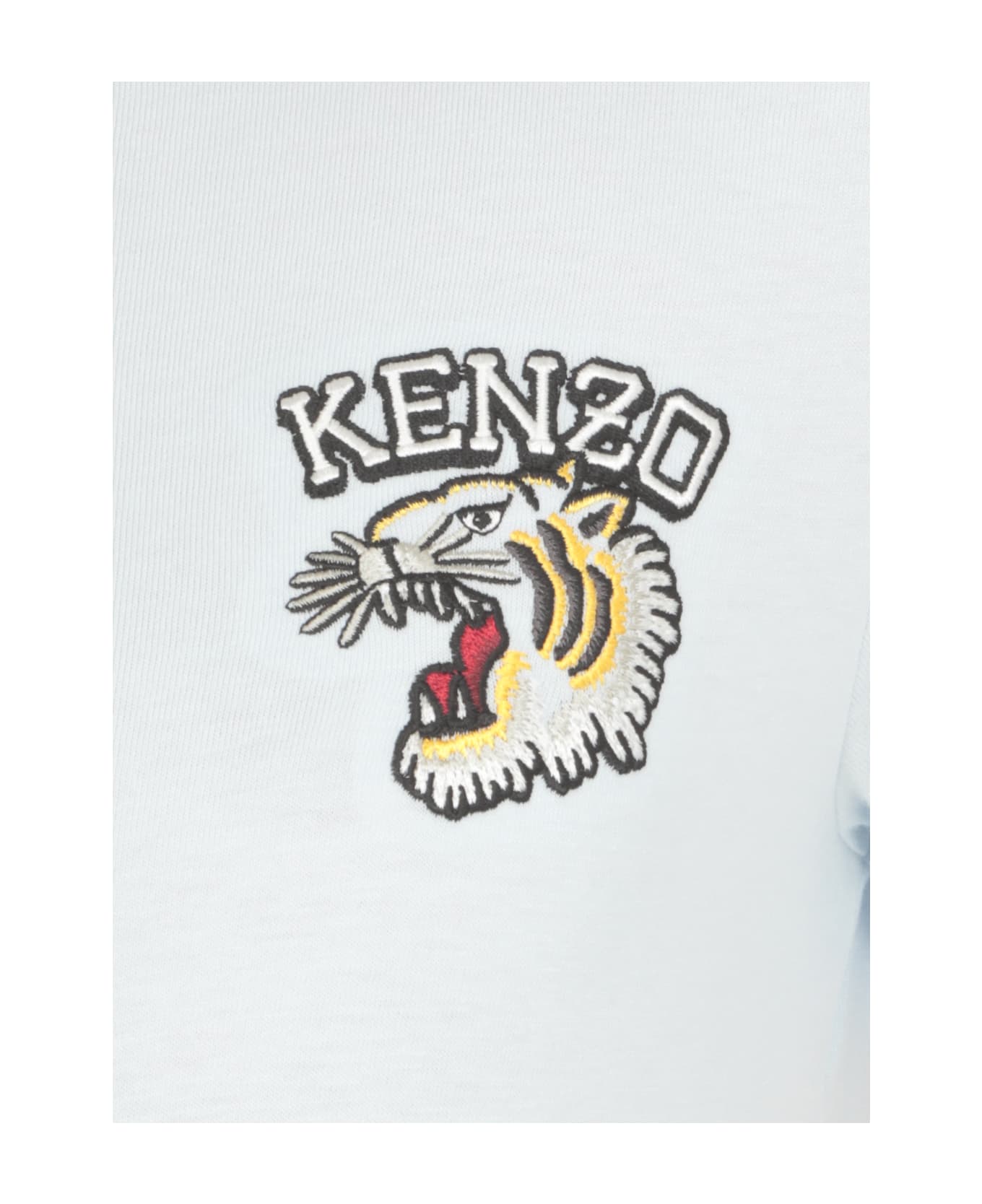 Kenzo Tiger Varsity T-shirt - Light Blue Tシャツ