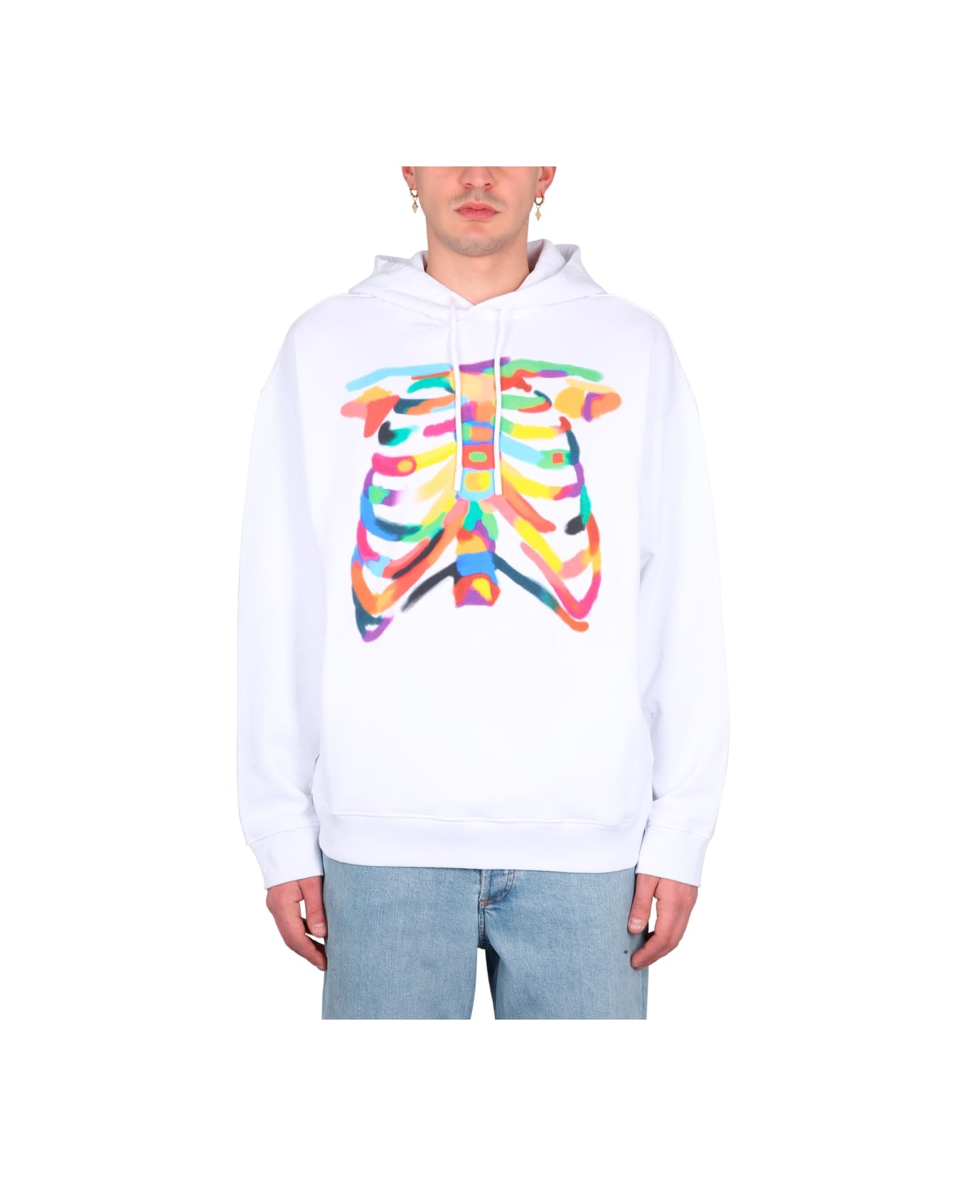 Marcelo Burlon Rib Cage Sweatshirt - WHITE