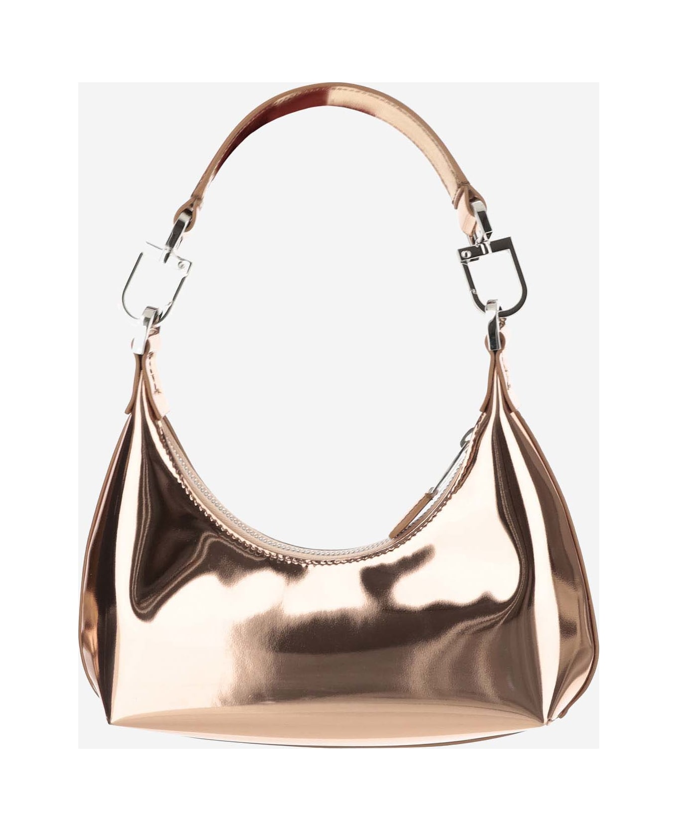 Giorgio Armani Metallic Nappa Leather Bag With Logo - Golden トートバッグ