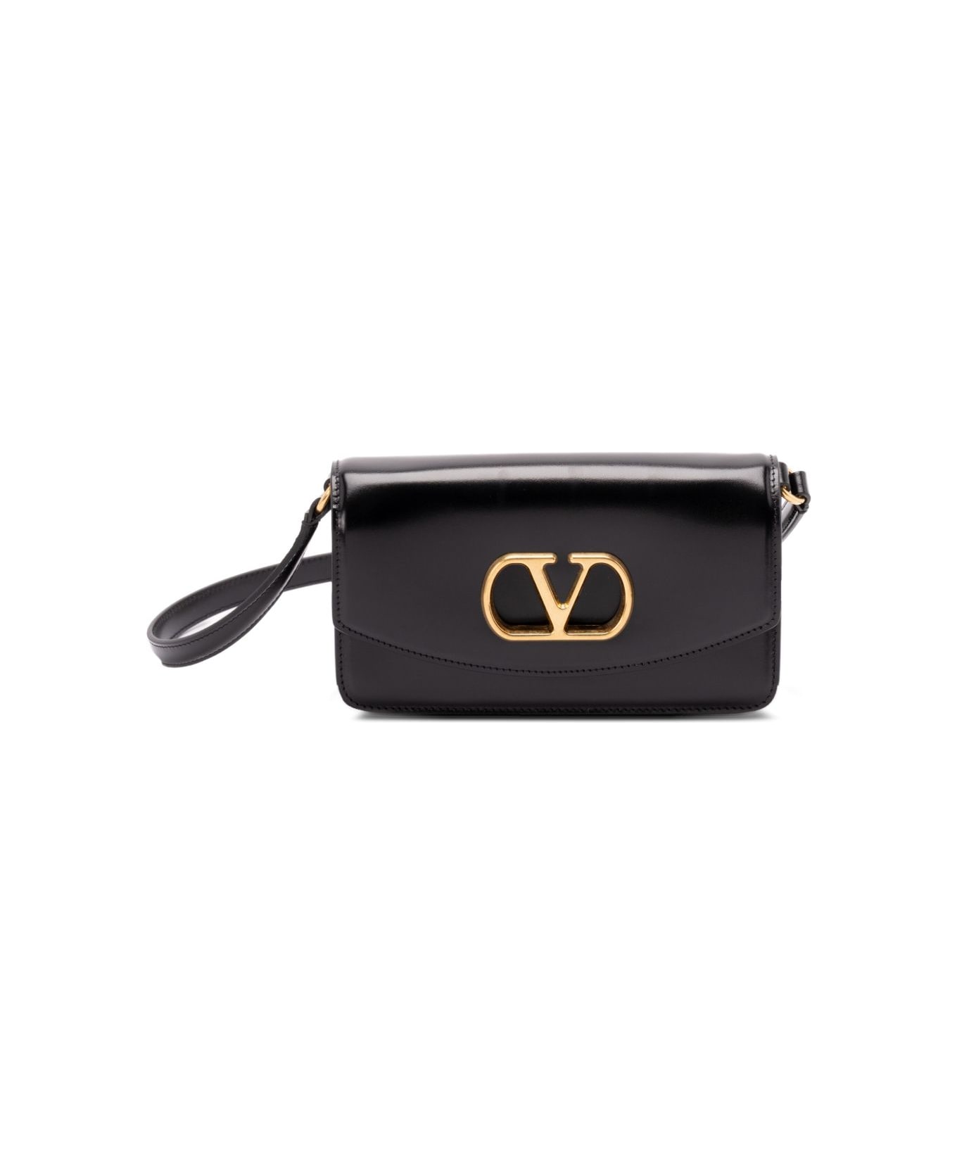 Valentino Garavani Vlogo Signature Shoulder Bag - Black