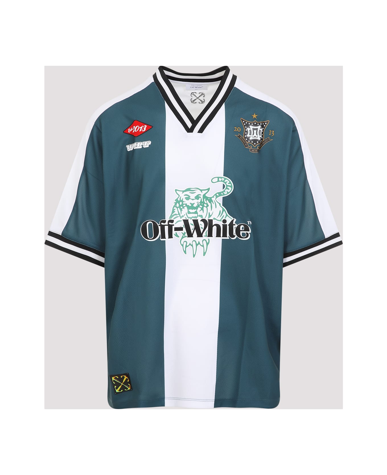 Off-White 23 Soccer Ss T-shirt - Dark Storm Black
