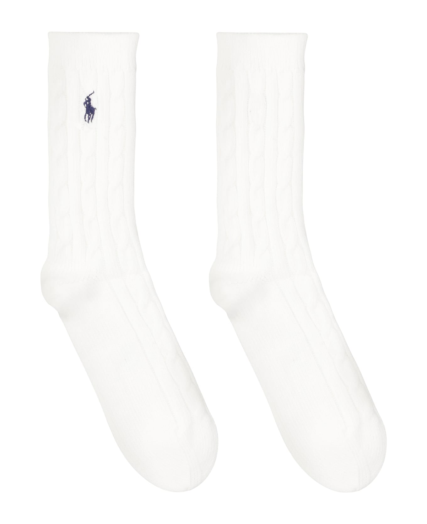Polo Ralph Lauren Socks Made Of Cotton Blend - White