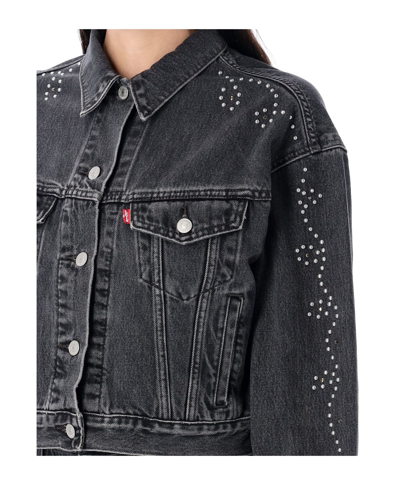 Levi's Shrunken '90s Trucker Denim Jacket - BLACK