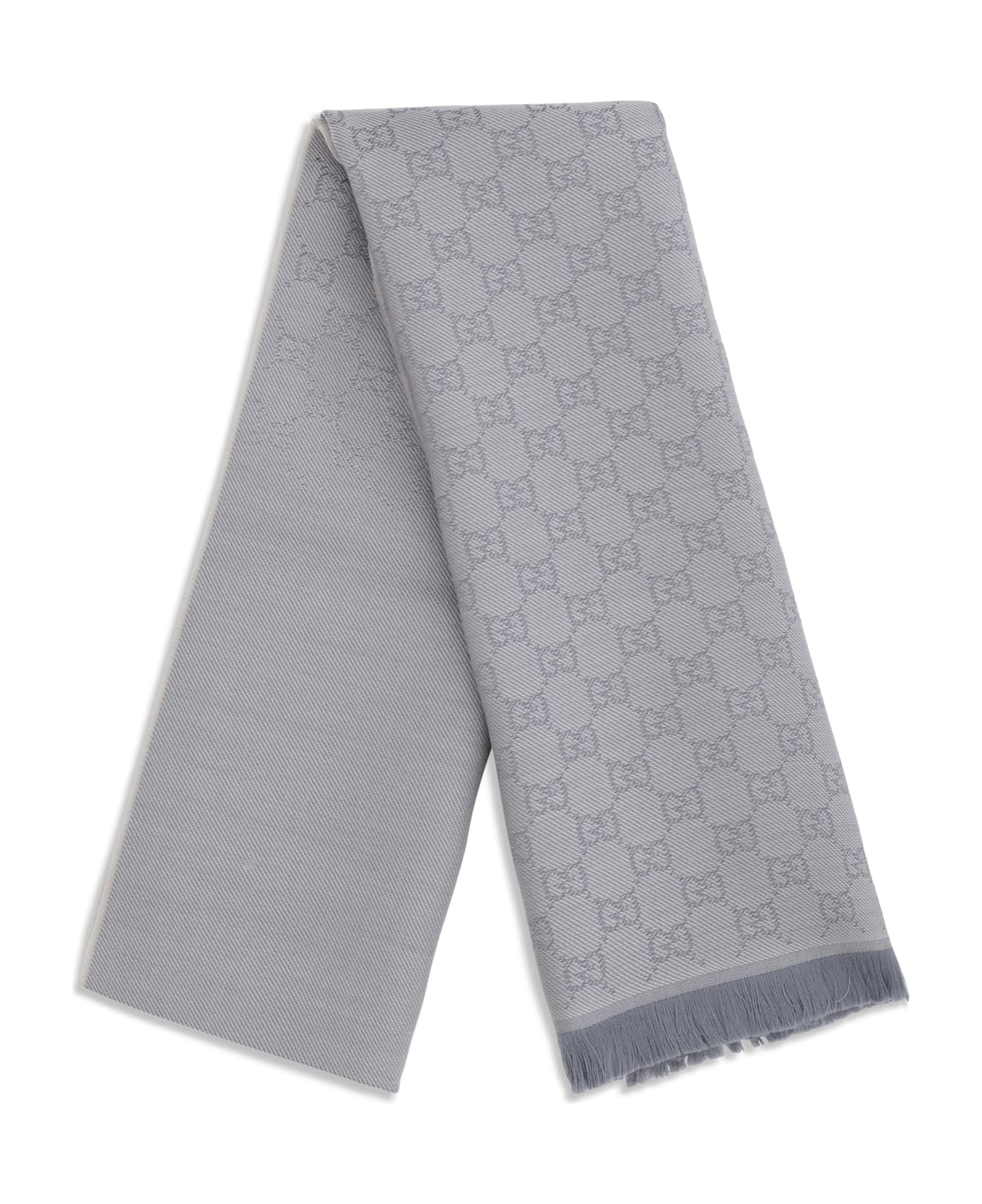 Gucci Gg Supreme Embroidered Wool Scarf