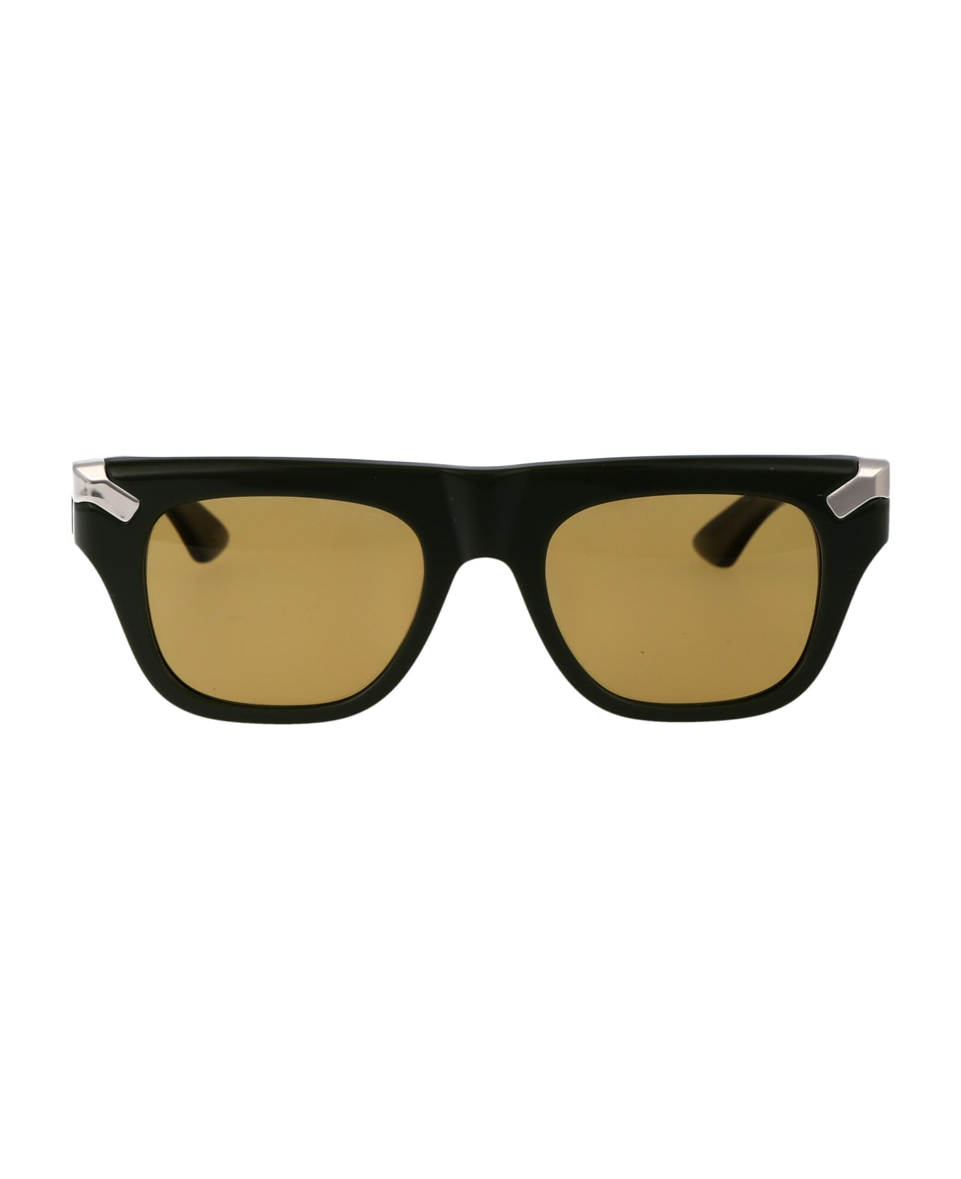Alexander McQueen Eyewear Am0441s Sunglasses - 004 GREEN GREEN BROWN
