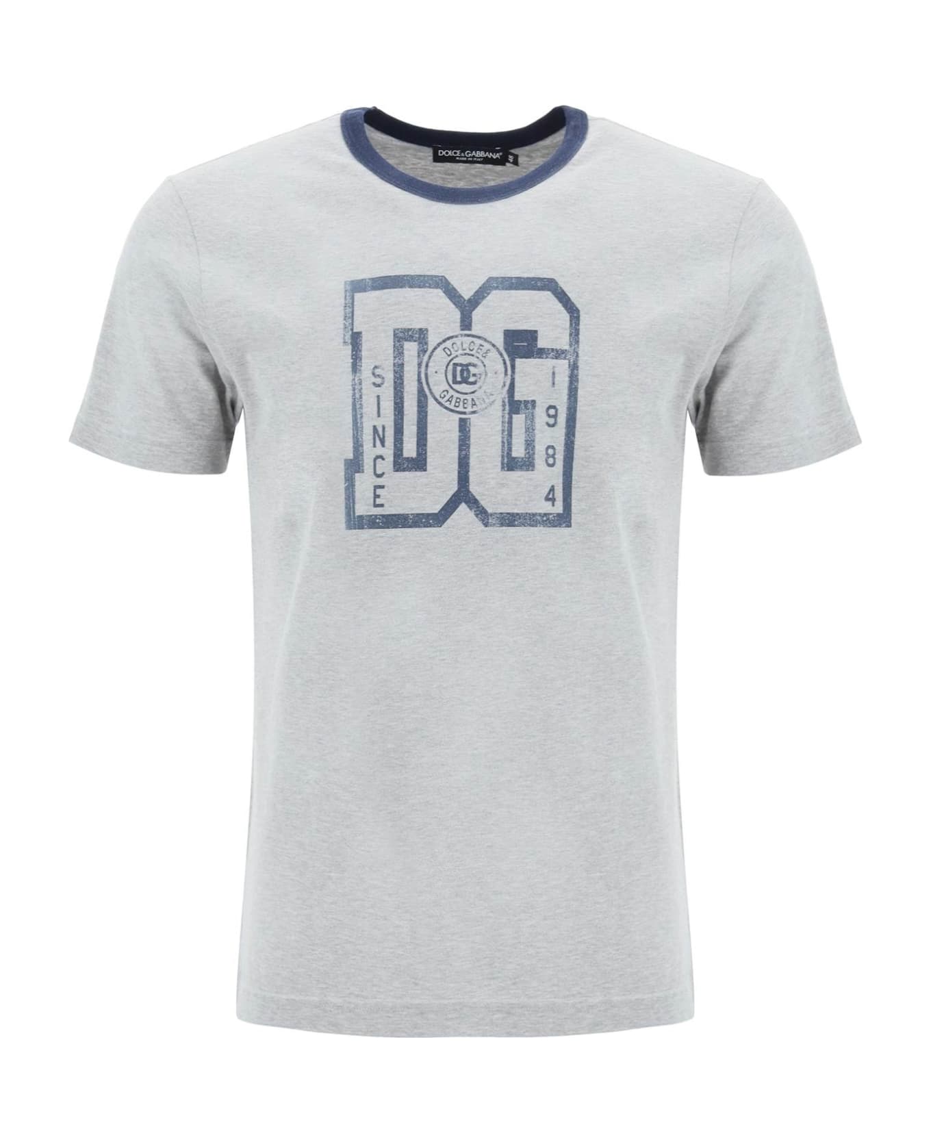 Dolce & Gabbana T-shirt With Logo - DG GRANDE FMELANGE (Grey)