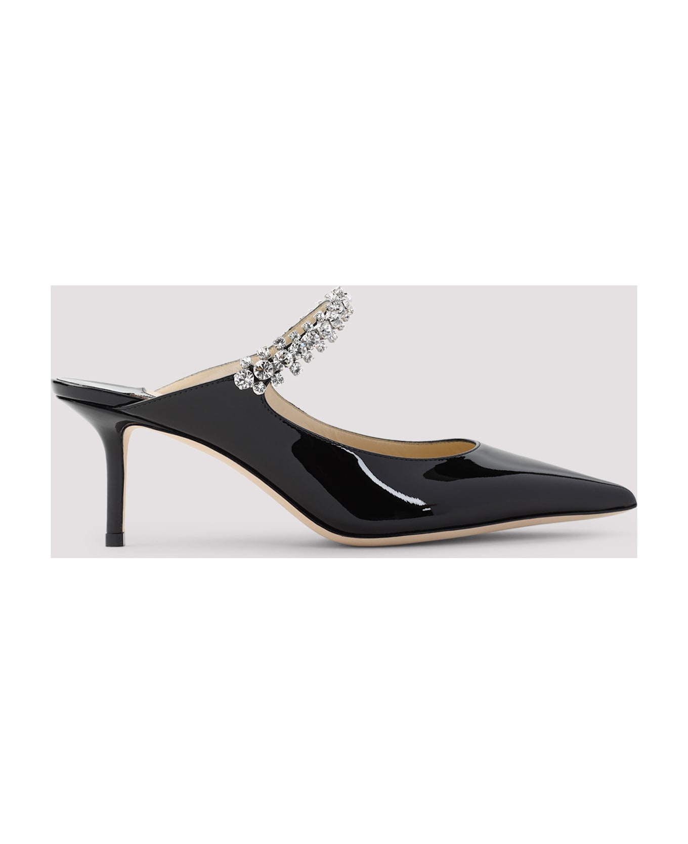 Jimmy Choo Bing 65 Patent Mules - Black