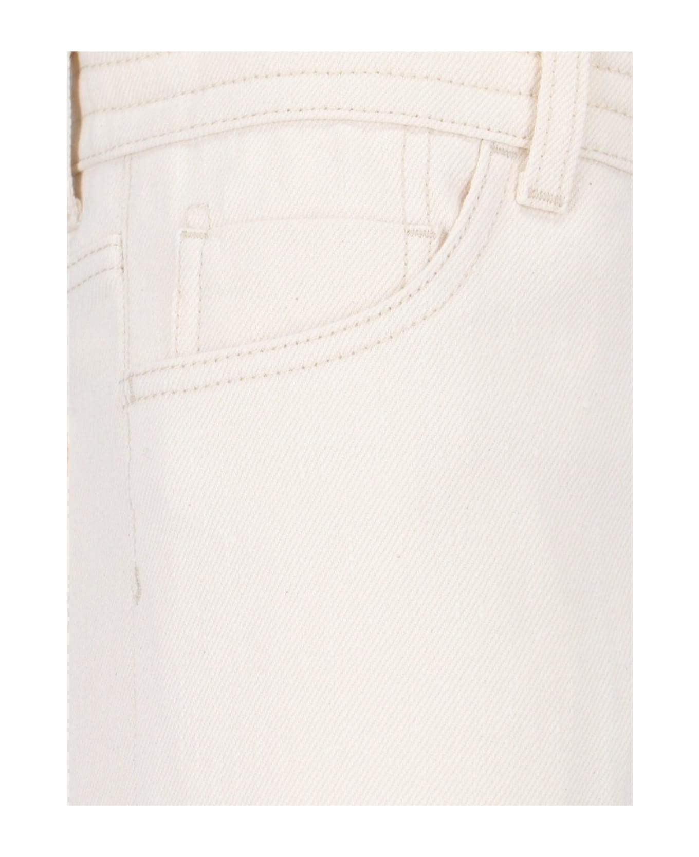 Setchu Straight Jeans - N WHITE デニム
