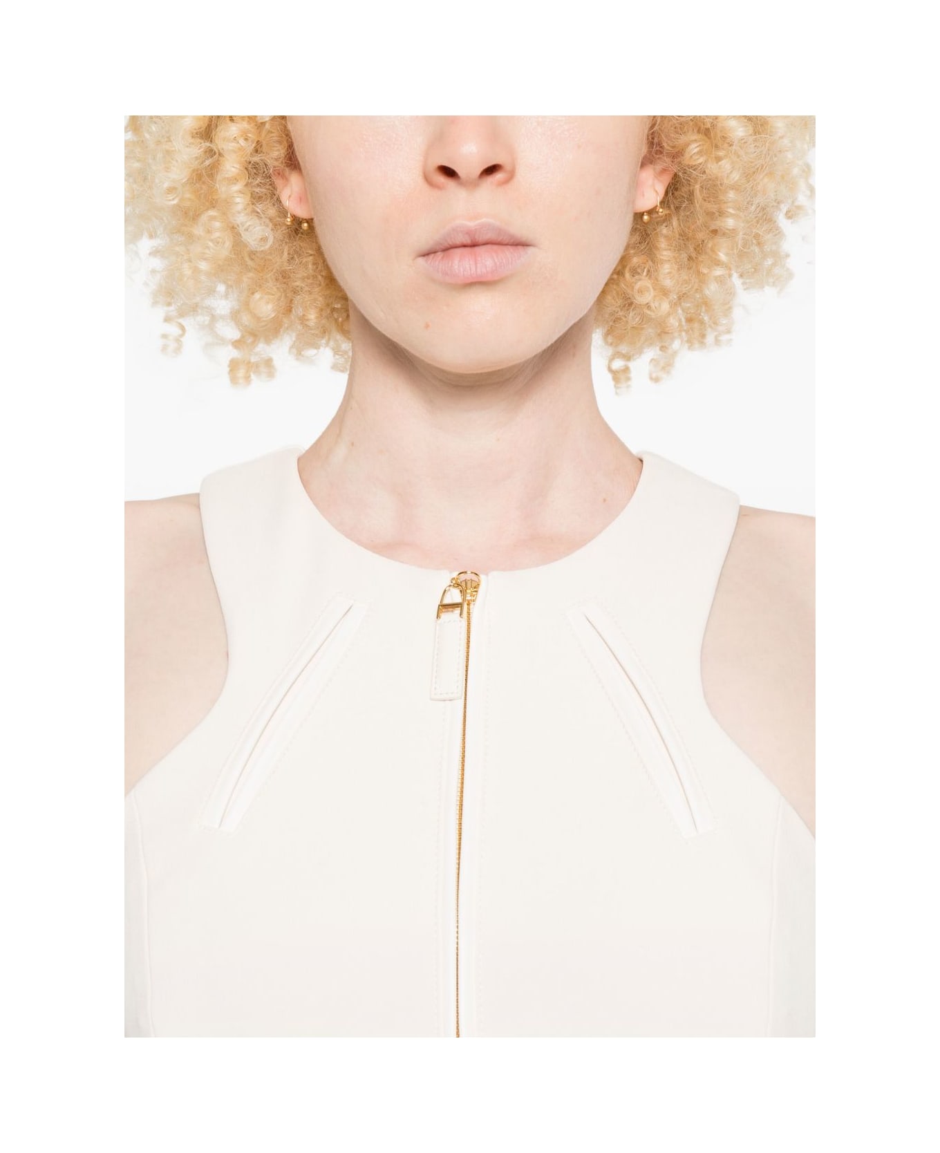 Elisabetta Franchi Sleeveless Jumpsuit - White