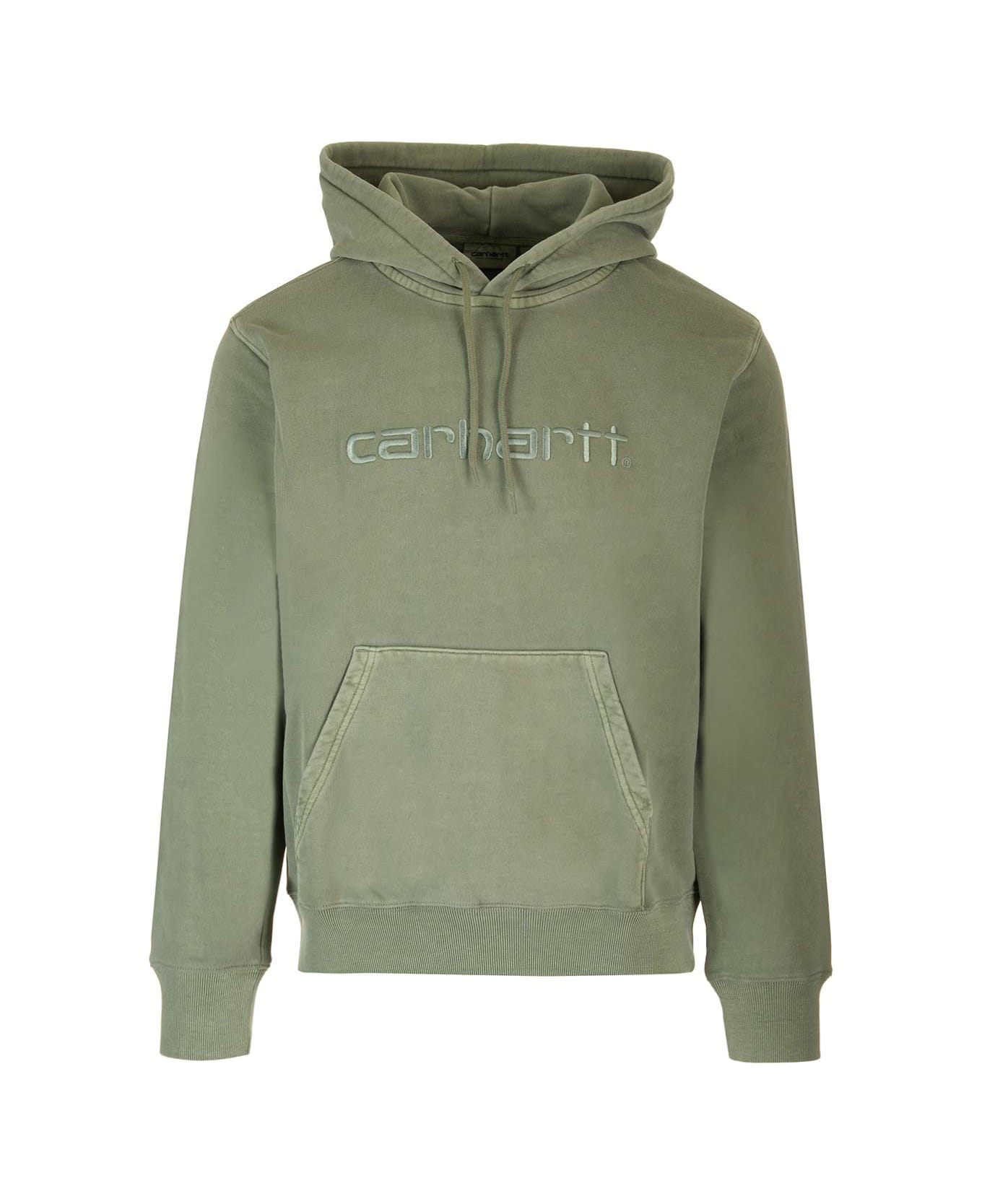 Carhartt Cotton Hooded Sweatshirt - Military フリース