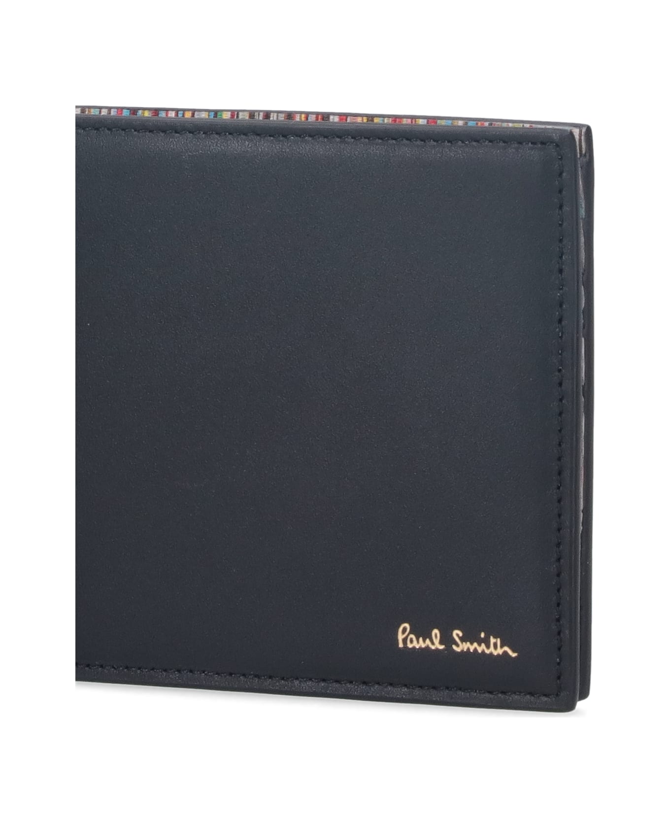 Paul Smith Bifold Wallet "signature Stripe" - Black  