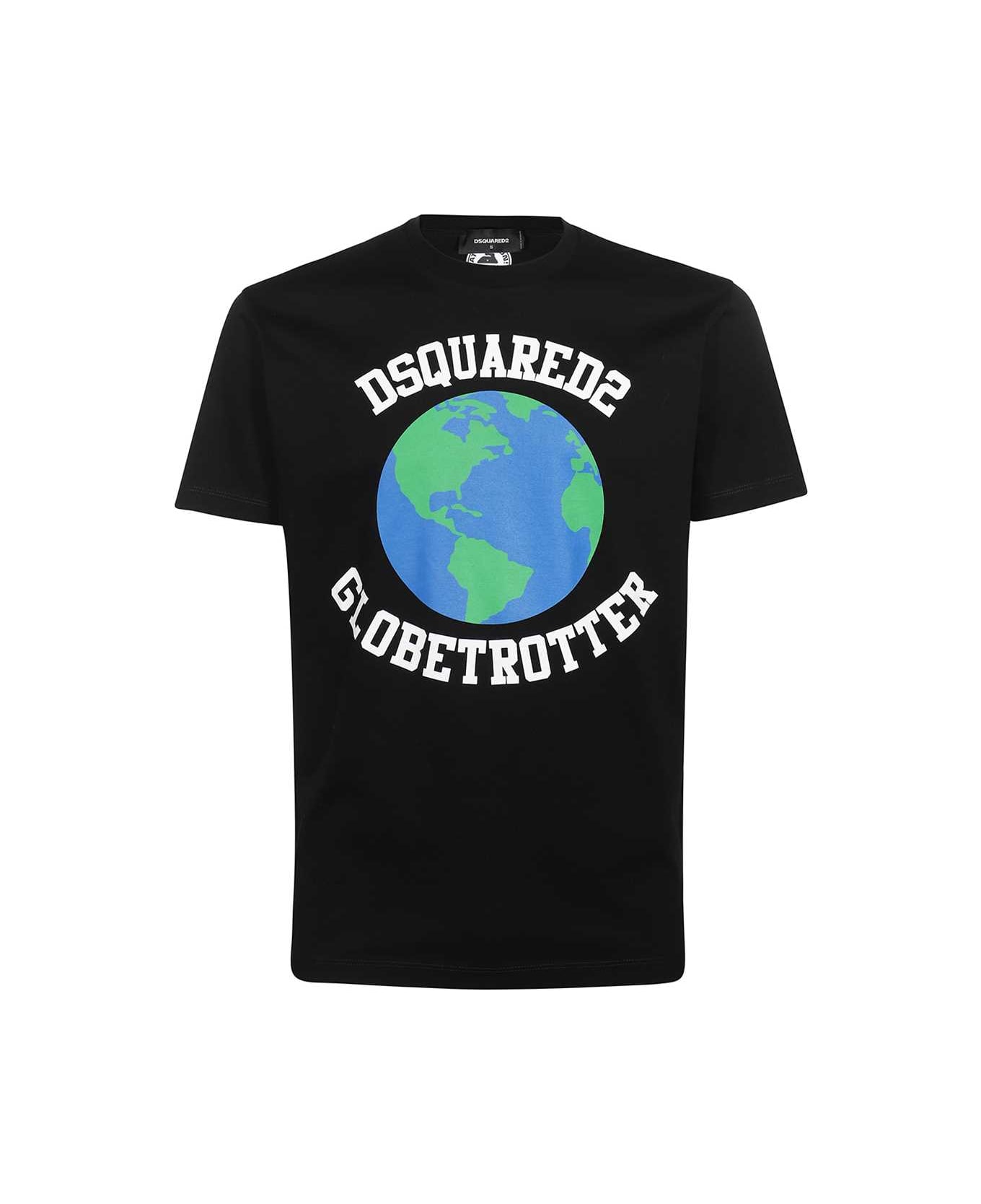 Dsquared2 T-shirt With Print - black