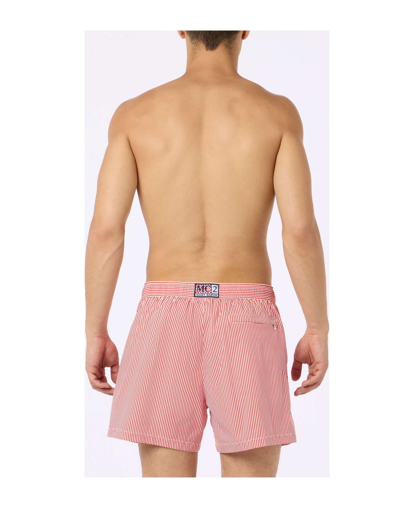 MC2 Saint Barth Man Short-length Swim Shorts Master - RED