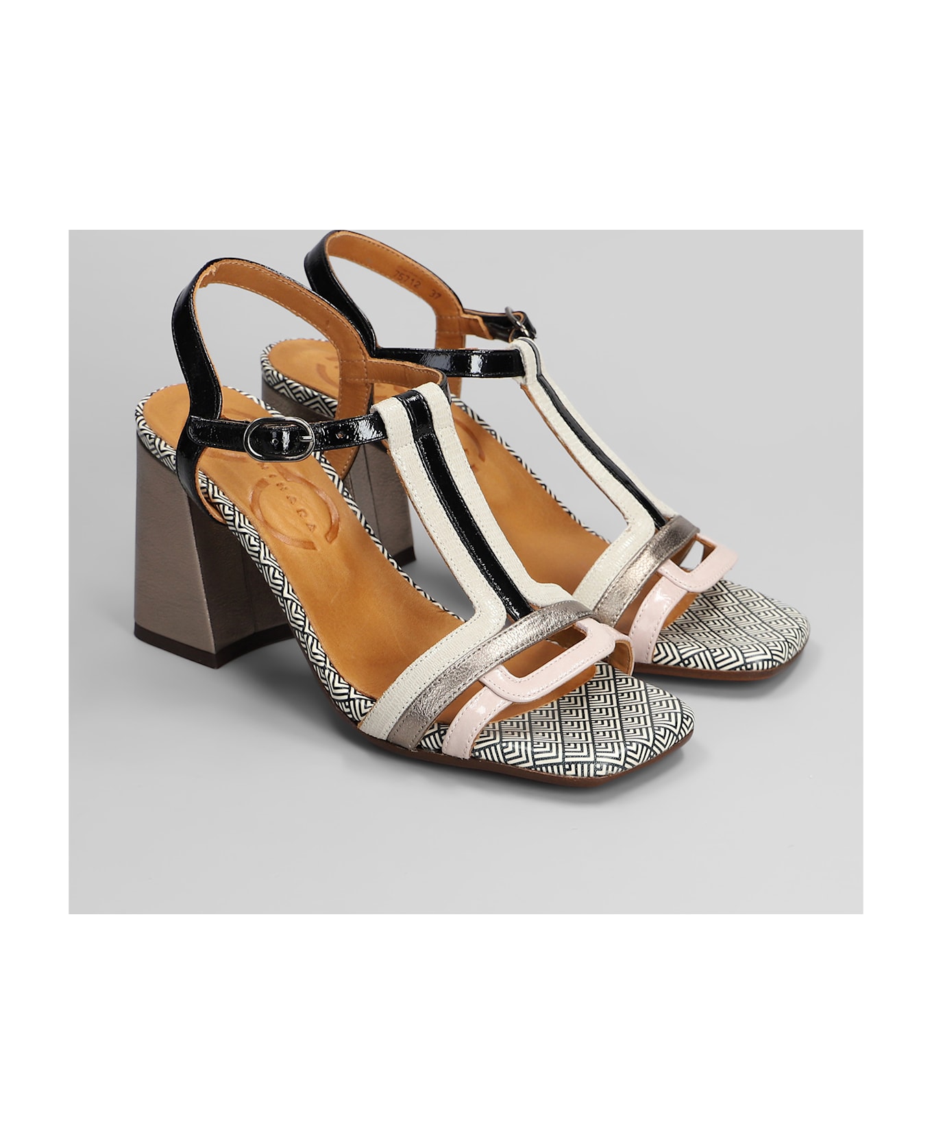 Chie Mihara Piyata 46 Sandals In Black Leather - black