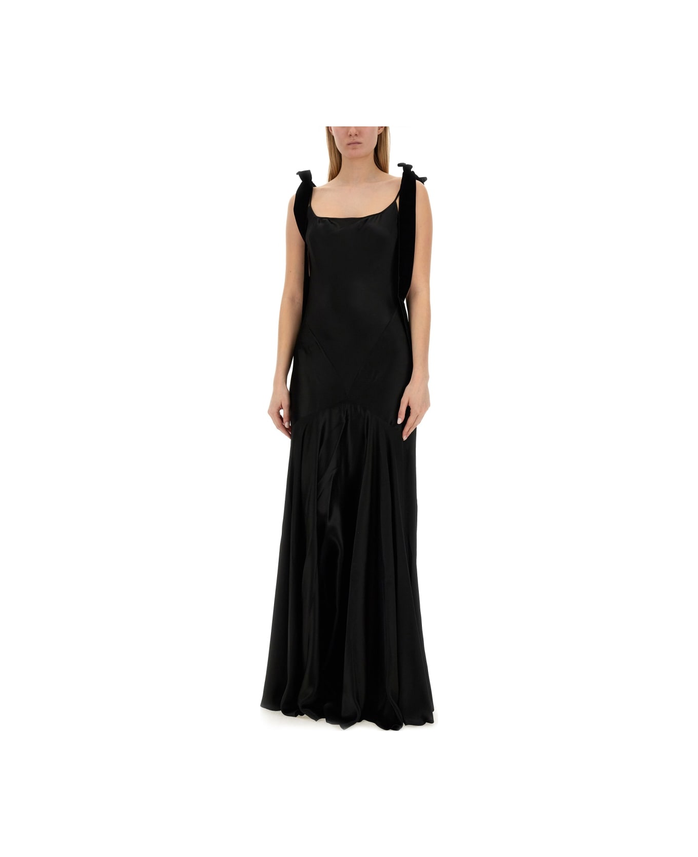 Nina Ricci Long Dress - BLACK ワンピース＆ドレス