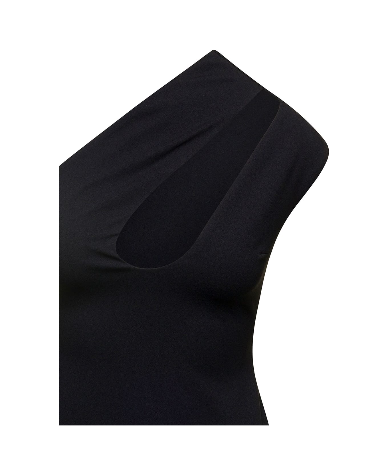 Solace London Black Alexa Cut-out Minidress In Crepe Knit Woman - Black ワンピース＆ドレス