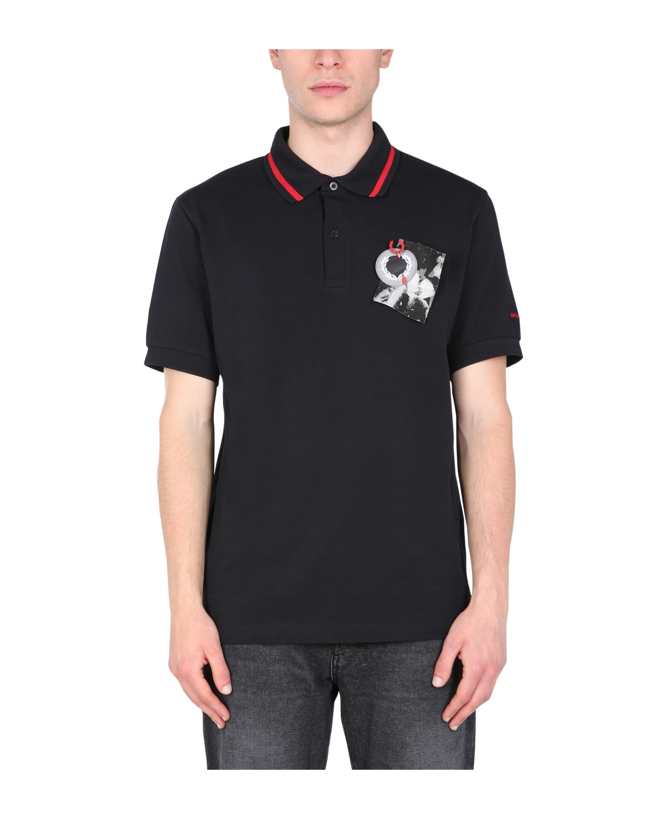 Fred Perry by Raf Simons Regular Fit Polo Snuff - NERO