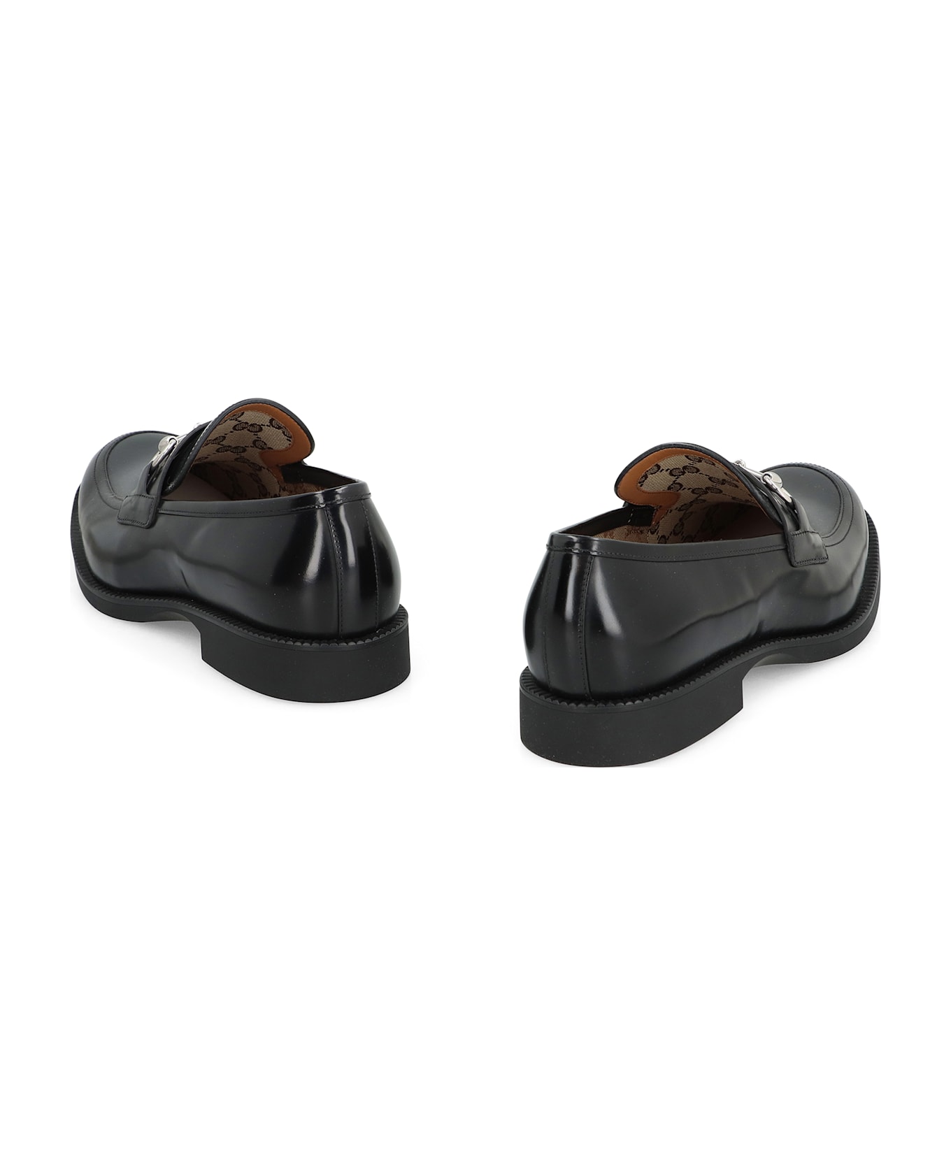 Gucci Leather Loafers - black