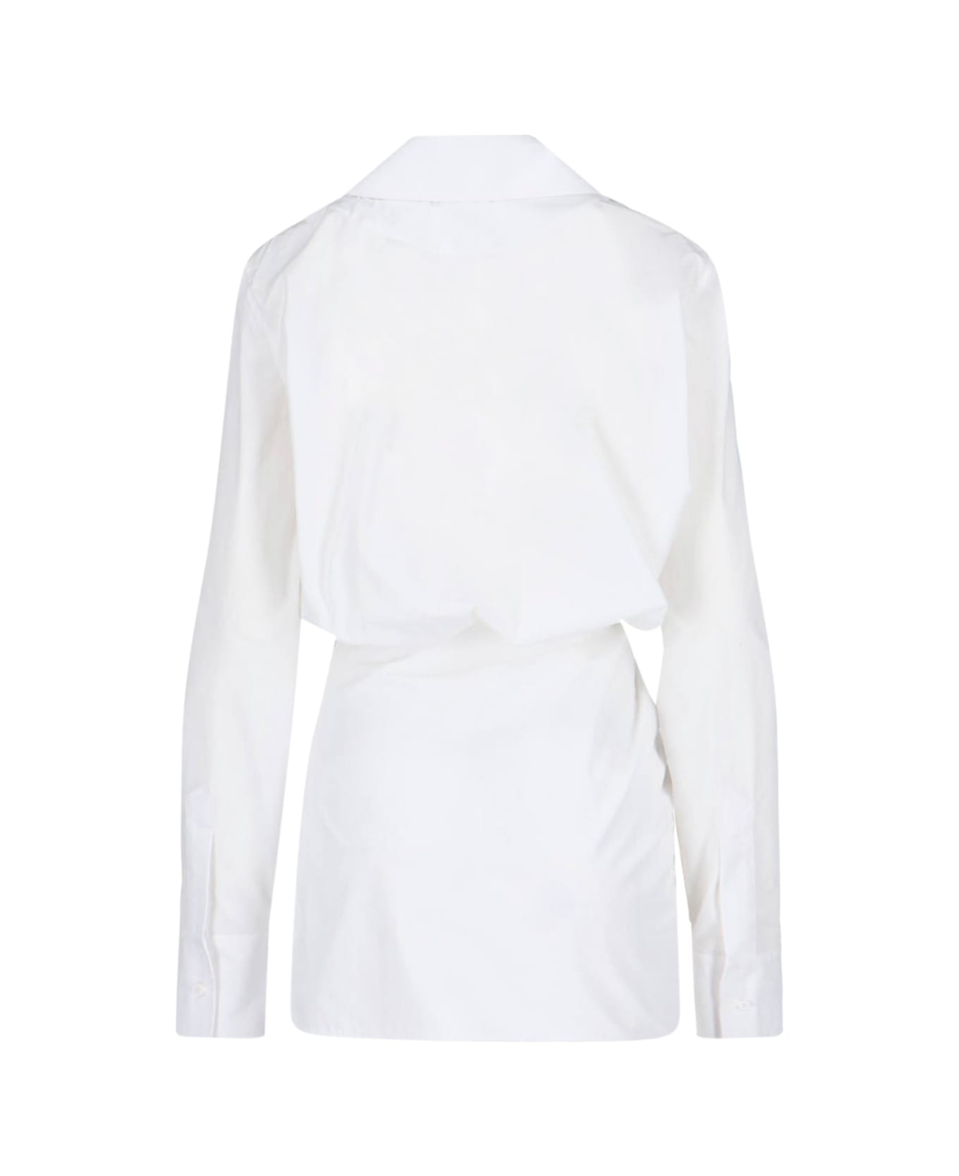 The Attico Mini Chemisier Dress - White