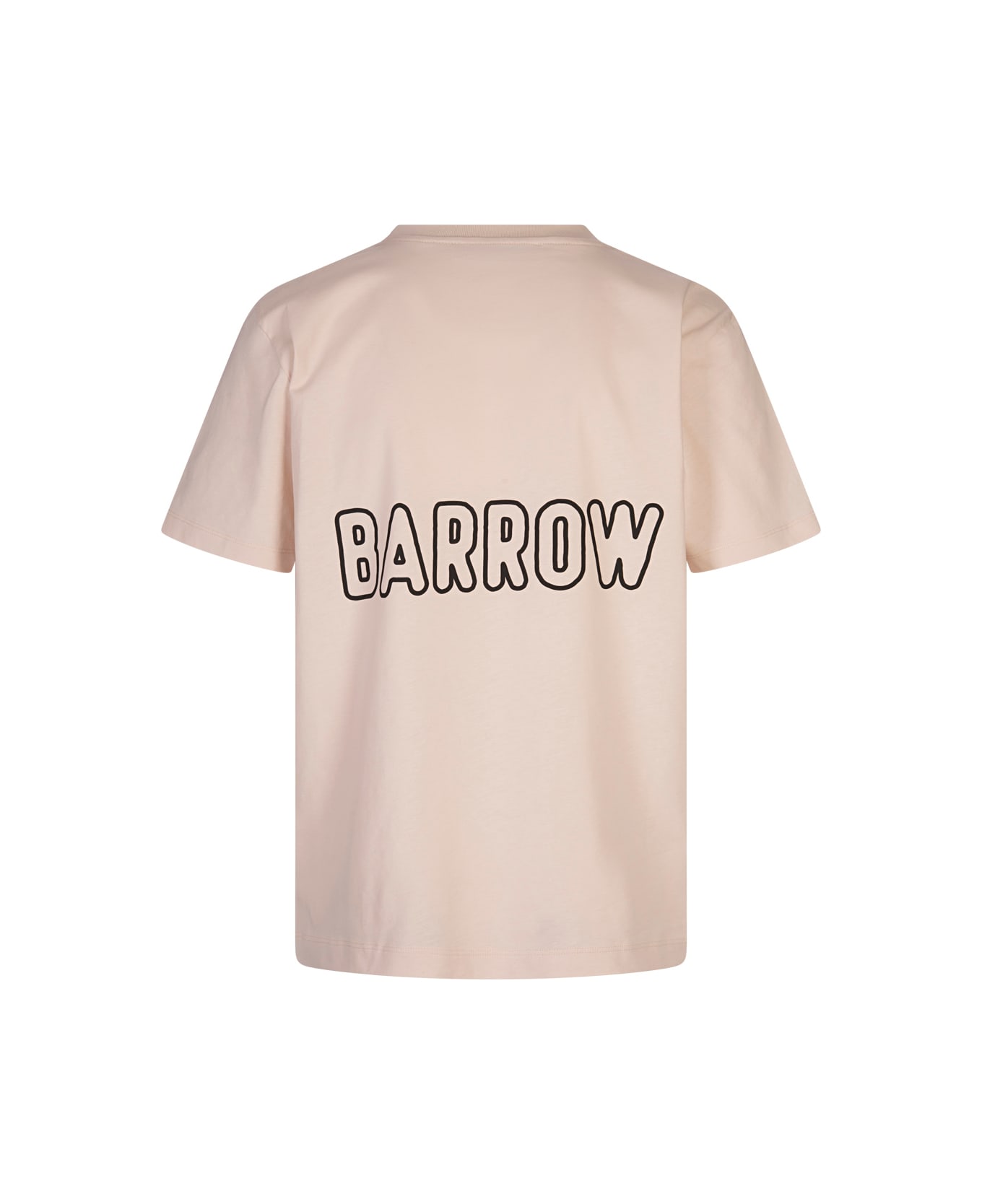 Barrow White T-shirt With Flock Print