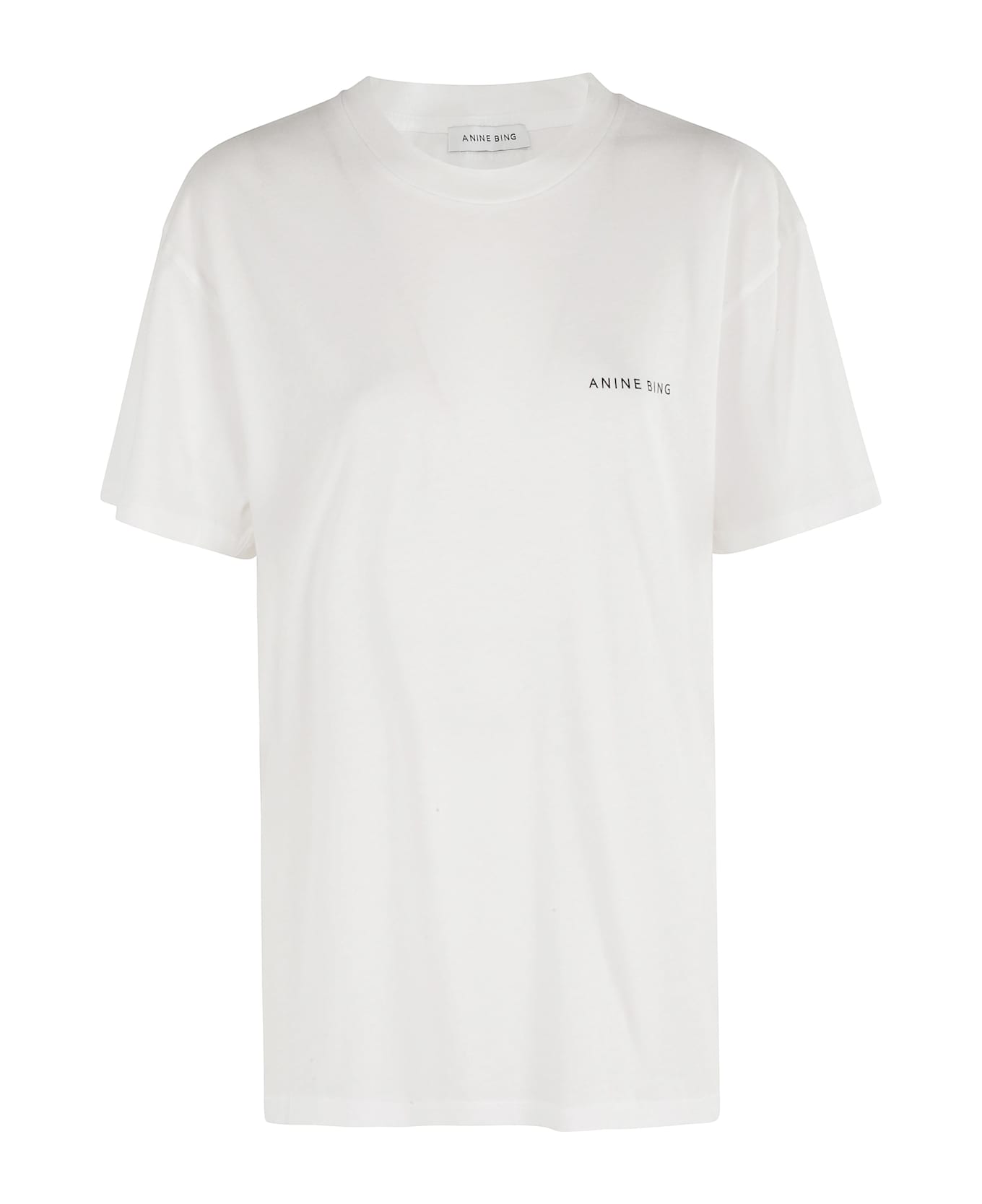 Anine Bing Walker Tee Spray Paint - Ivory