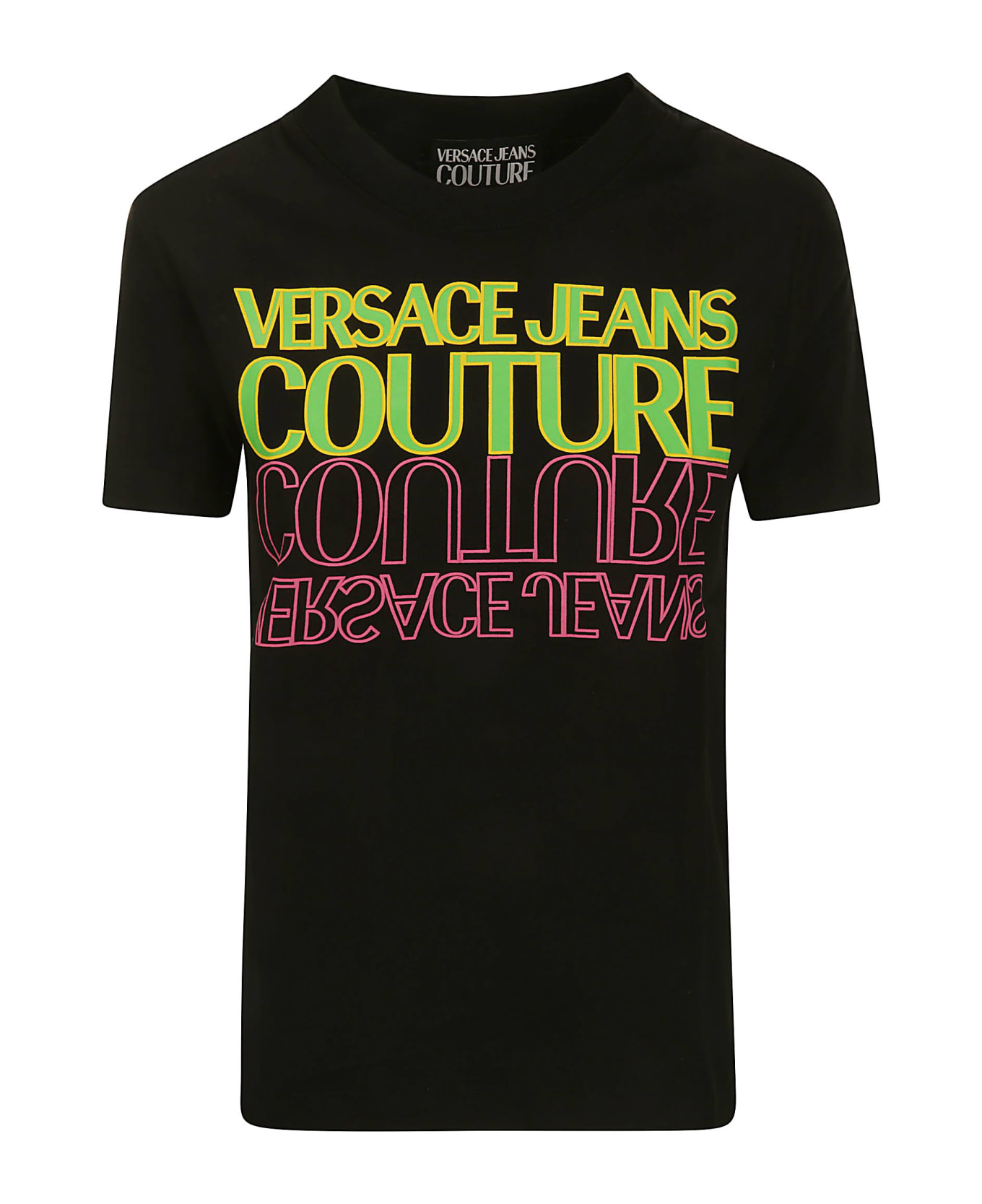 Versace Jeans Couture 76dp613 R Upside Down C T-shirt - BLACK