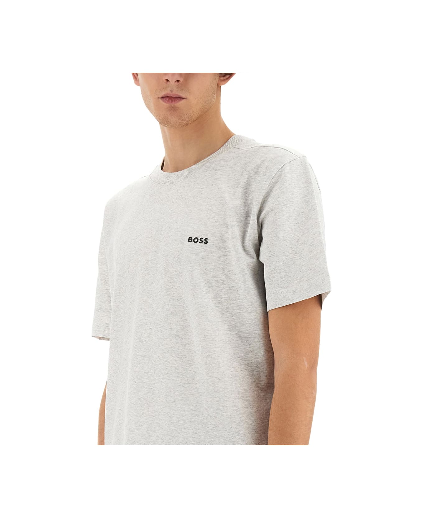 Hugo Boss T-shirt With Logo - GREY シャツ