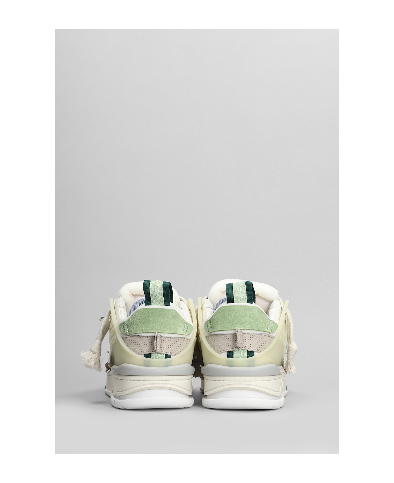 Axel Arigato Area Patchwork Sneakers In White Leather And Fabric - white