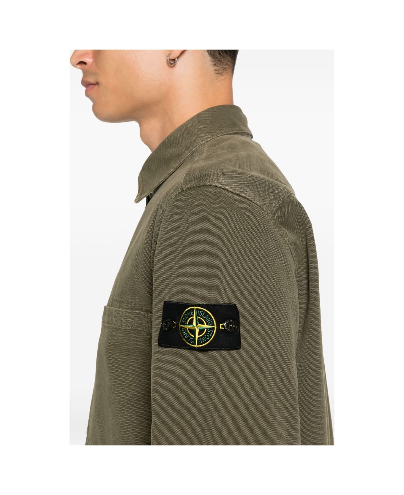 Stone Island Organic Cotton Shirt - Green