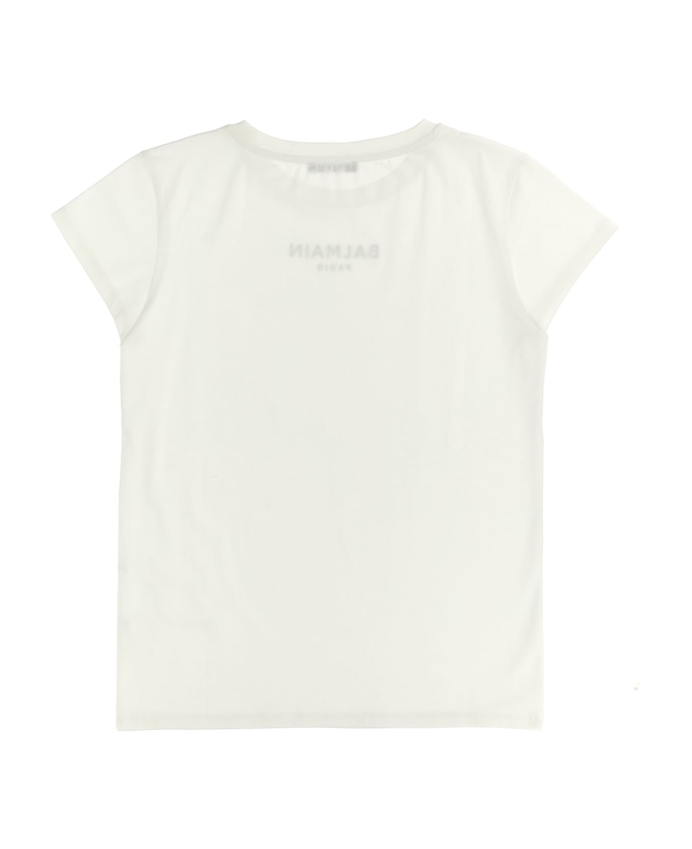 Balmain Metallic Logo T-shirt - White