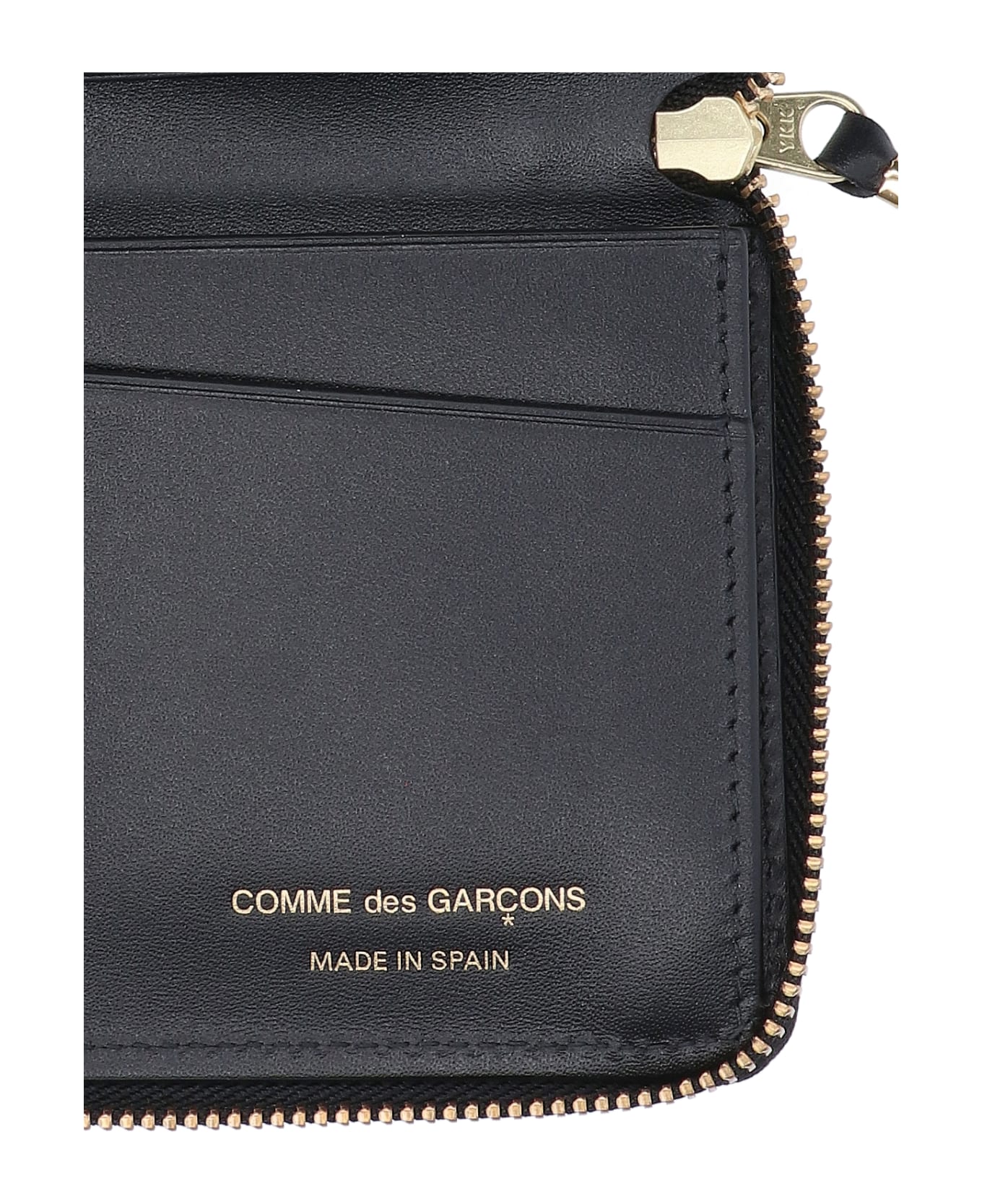 Comme des Garçons Wallet Logo Wallet - Black   財布