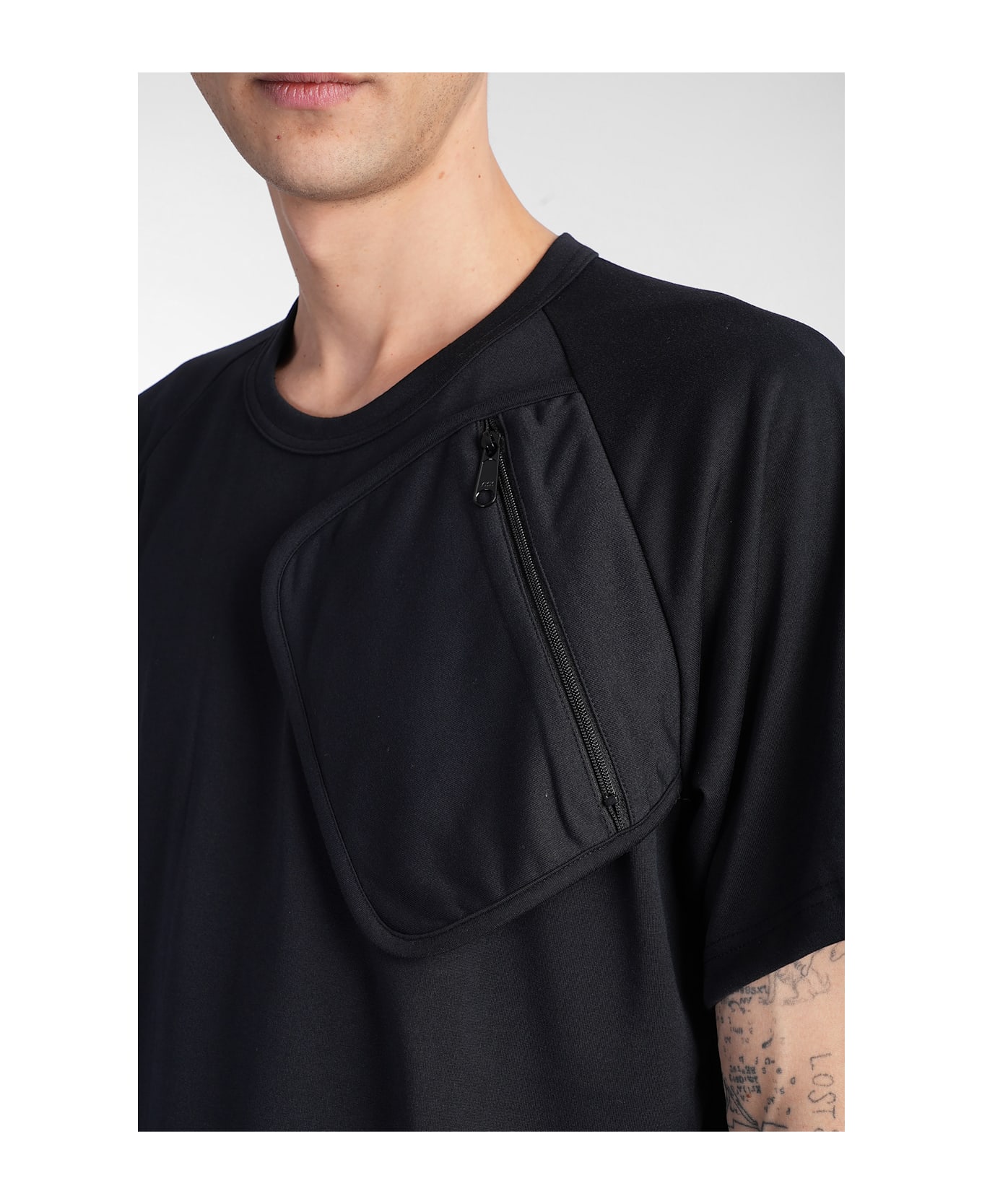 Comme Des Garçons Homme Plus T-shirt In Black Polyester - black