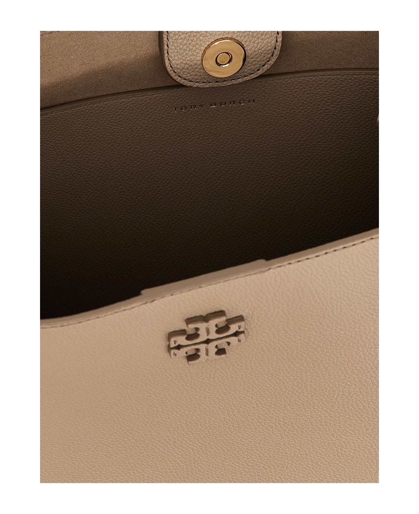 Tory Burch 'mcgraw' Bucket Bag - Gray