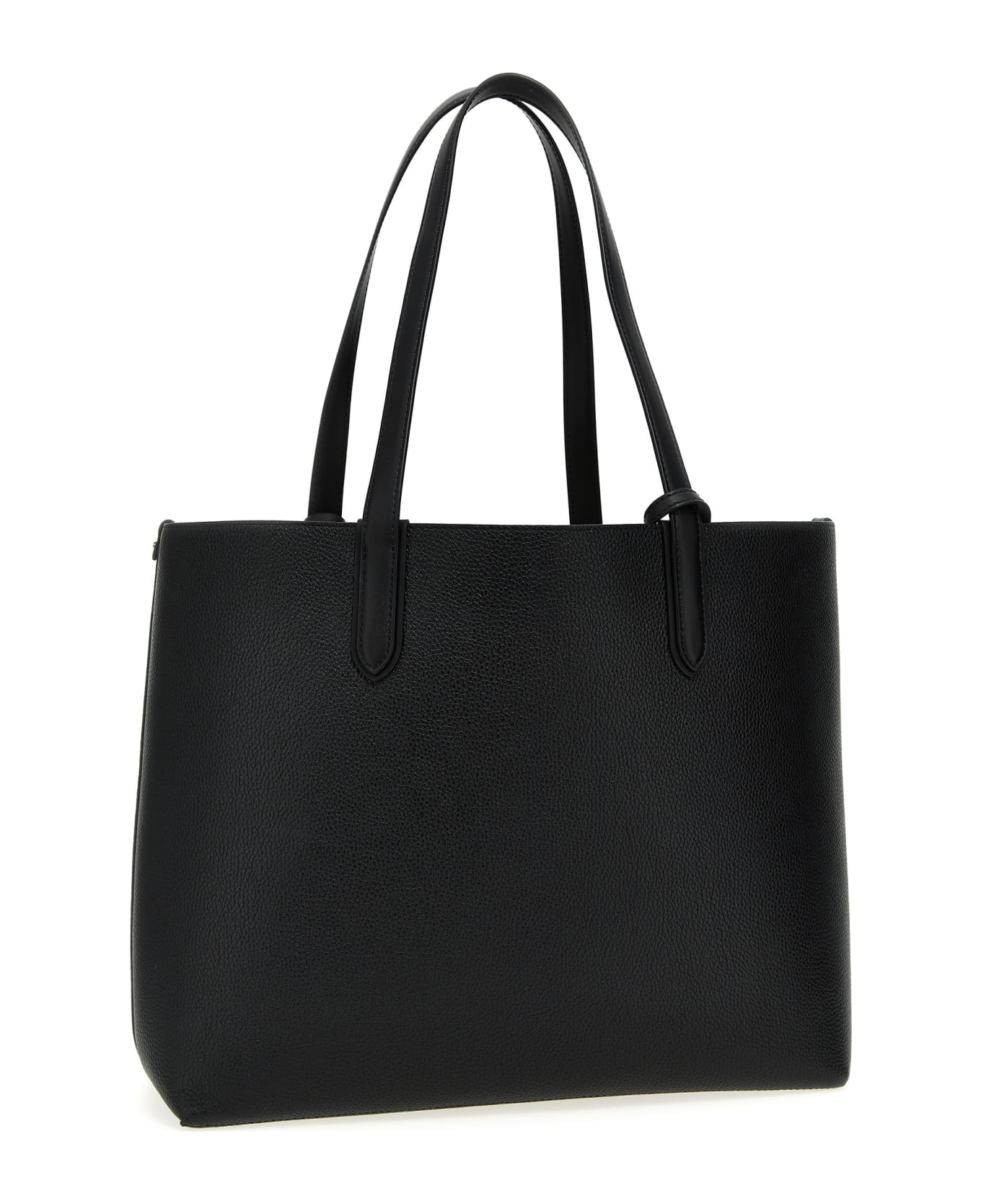 MICHAEL Michael Kors Logo Leather Shopping Bag - Black