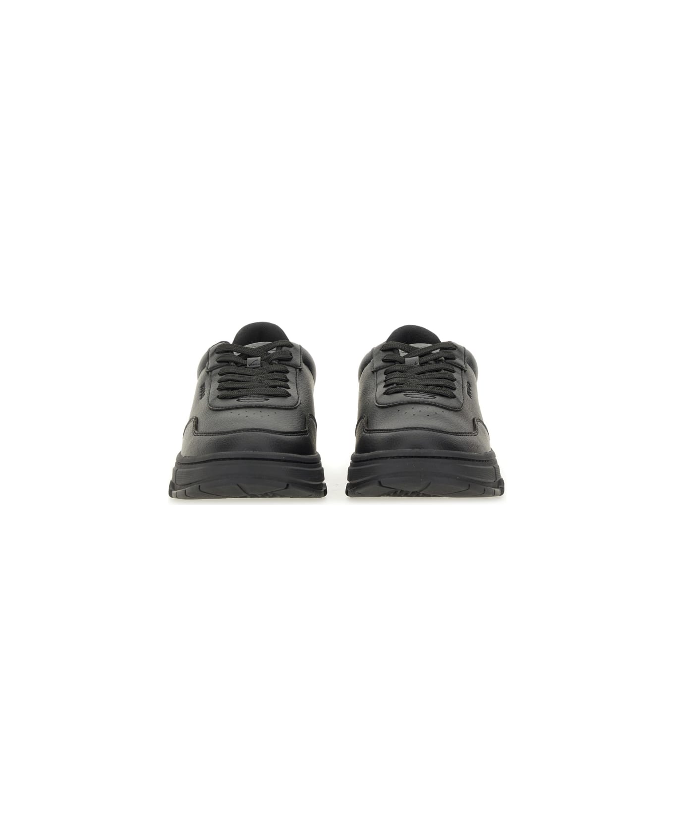 Hugo Boss Sneaker With Zigzag Detail - BLACK