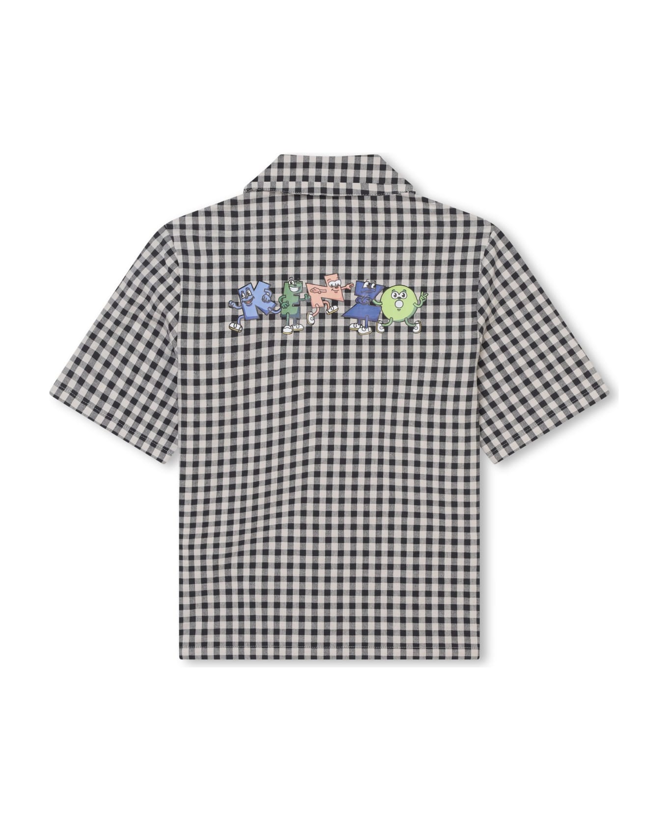 Kenzo Kids Camicia A Quadri - Gray シャツ