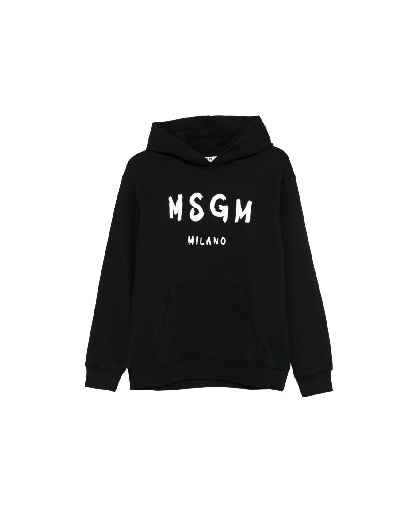 MSGM Sweatshirt With Logo - BLACK