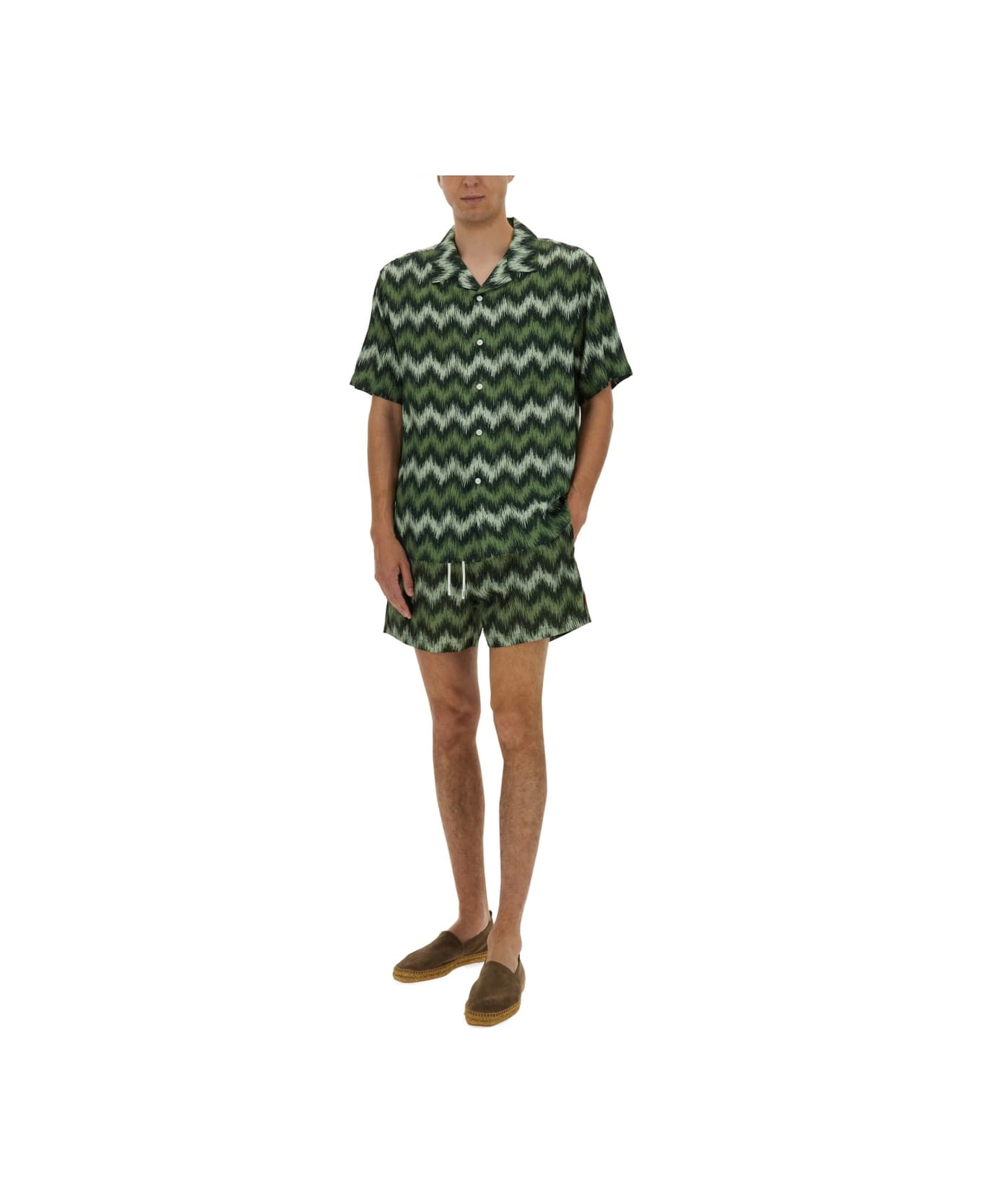 Missoni Bowling Shirt - GREEN