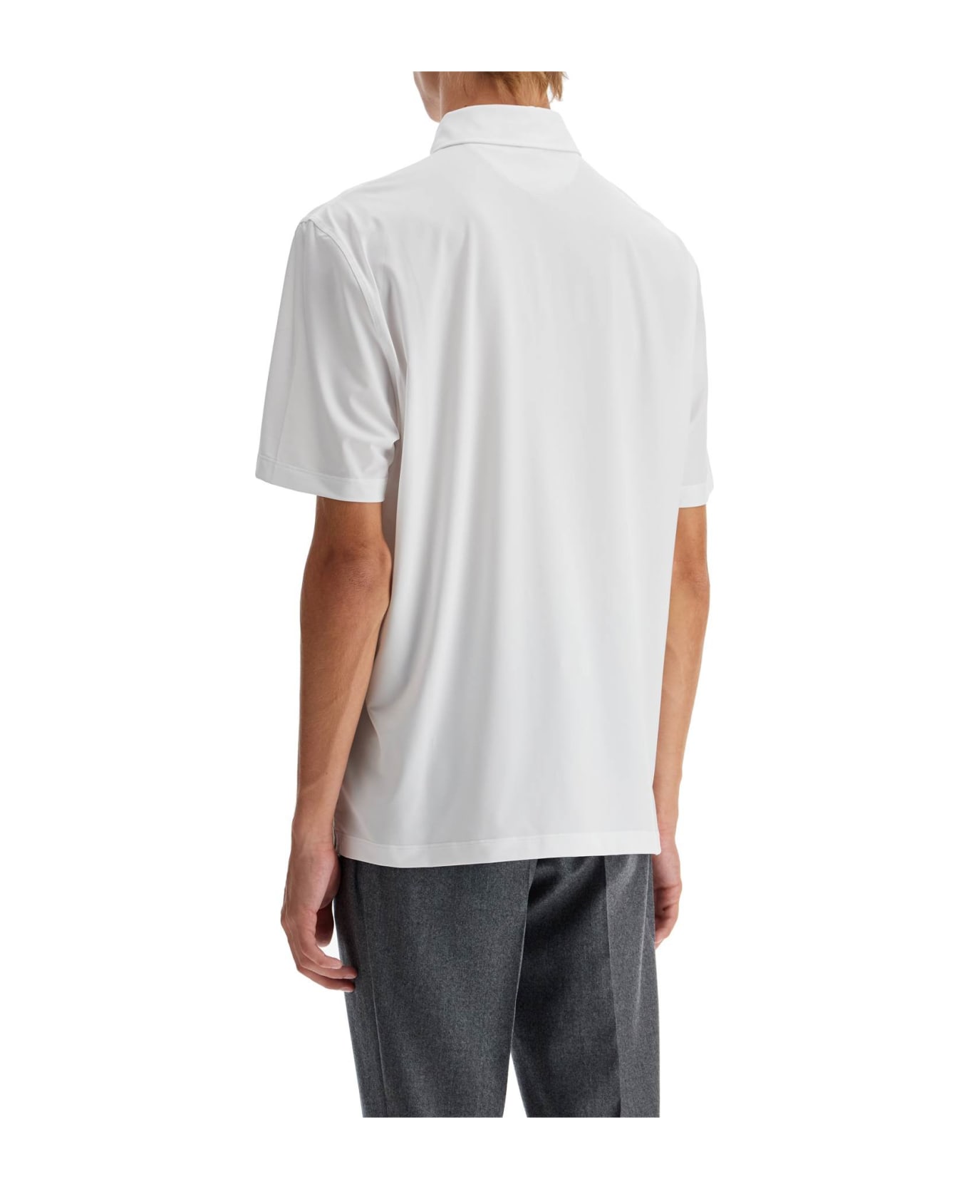 Brunello Cucinelli Technical Jersey Polo Shirt - White