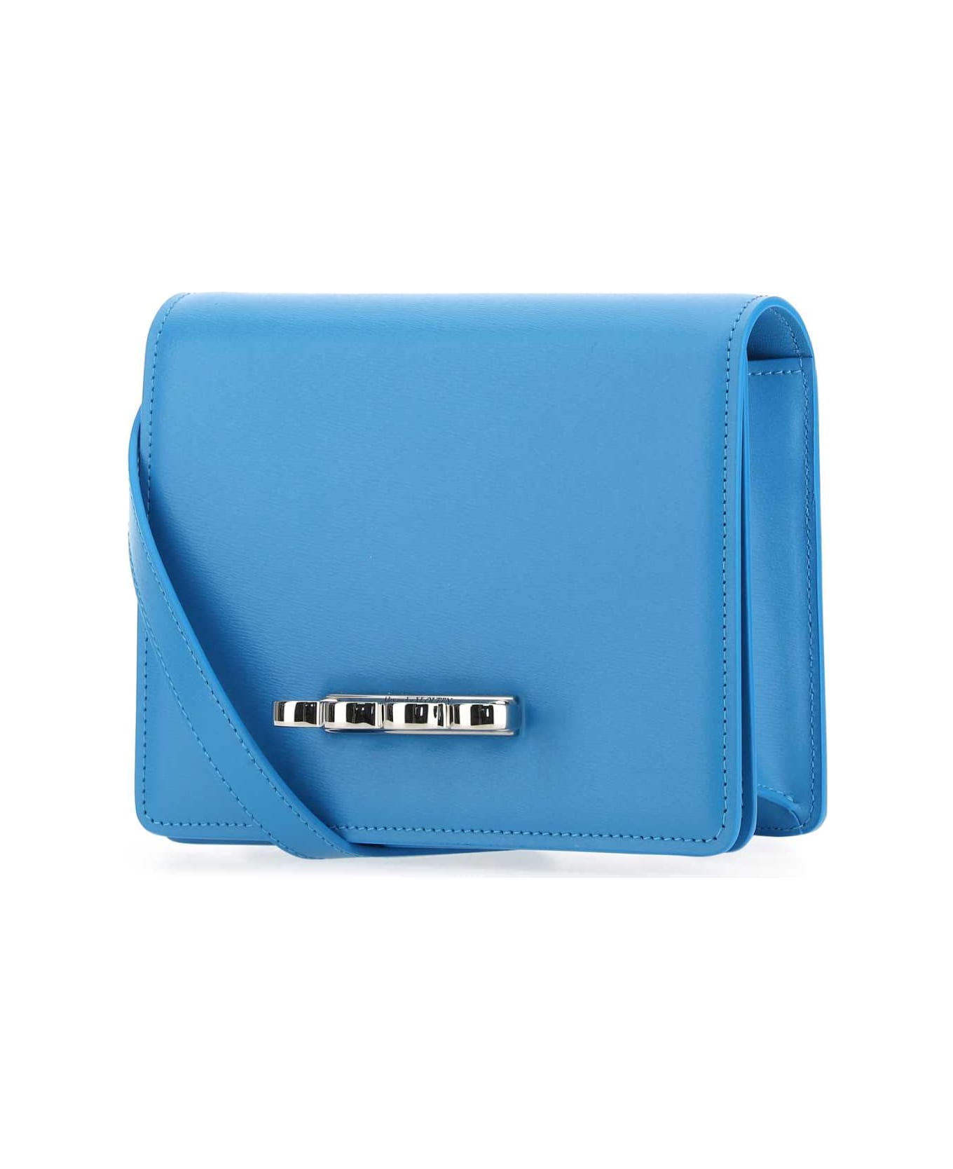 Alexander McQueen Light-blue Leather The Four Ring Clutch - 4722